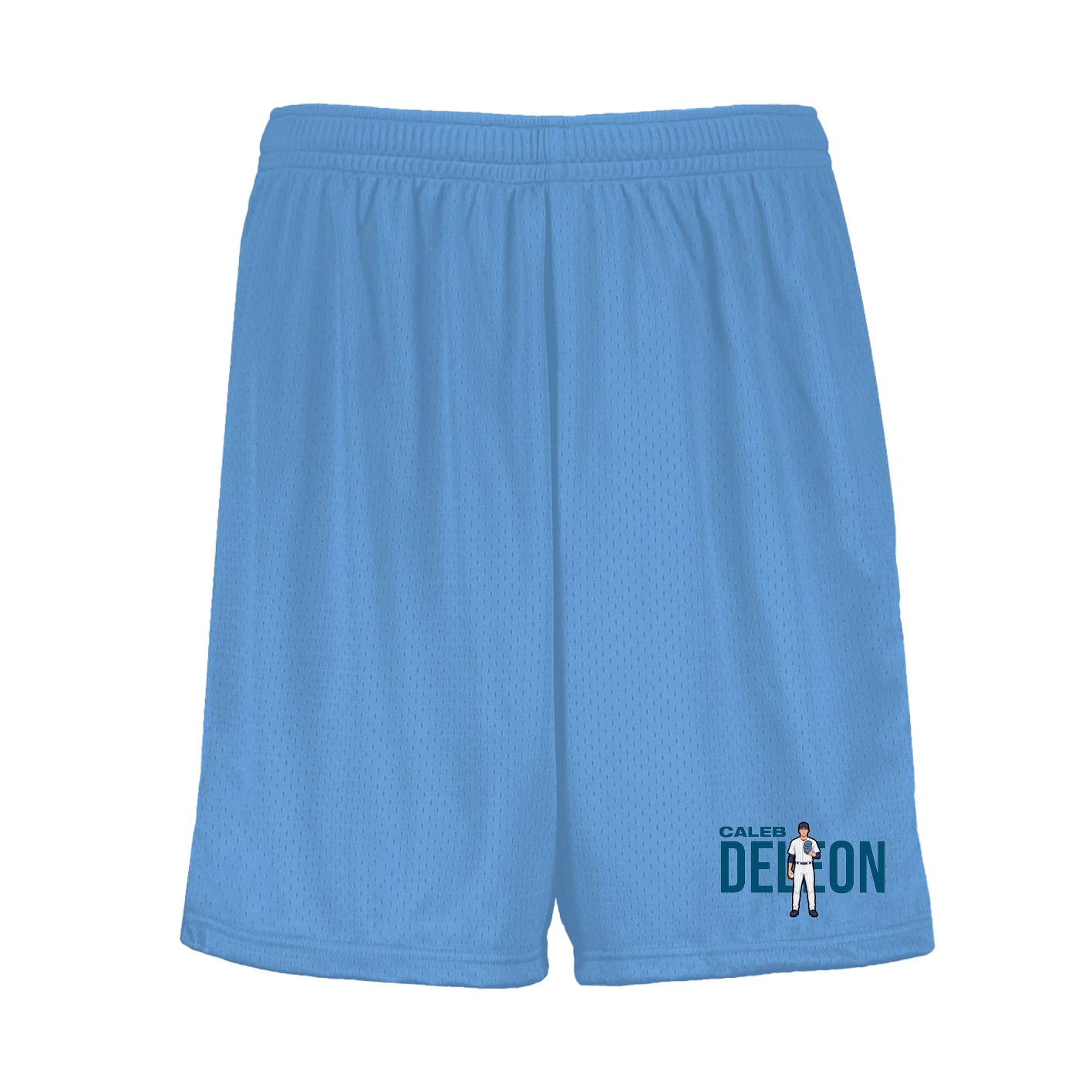 Shorts — Player Name in Light Blue