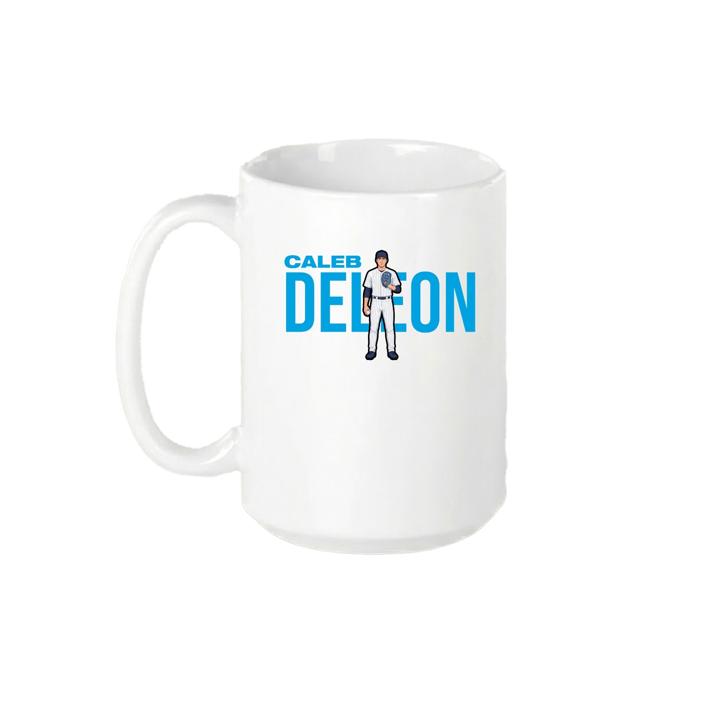15oz Coffee Mug — Player Name in White