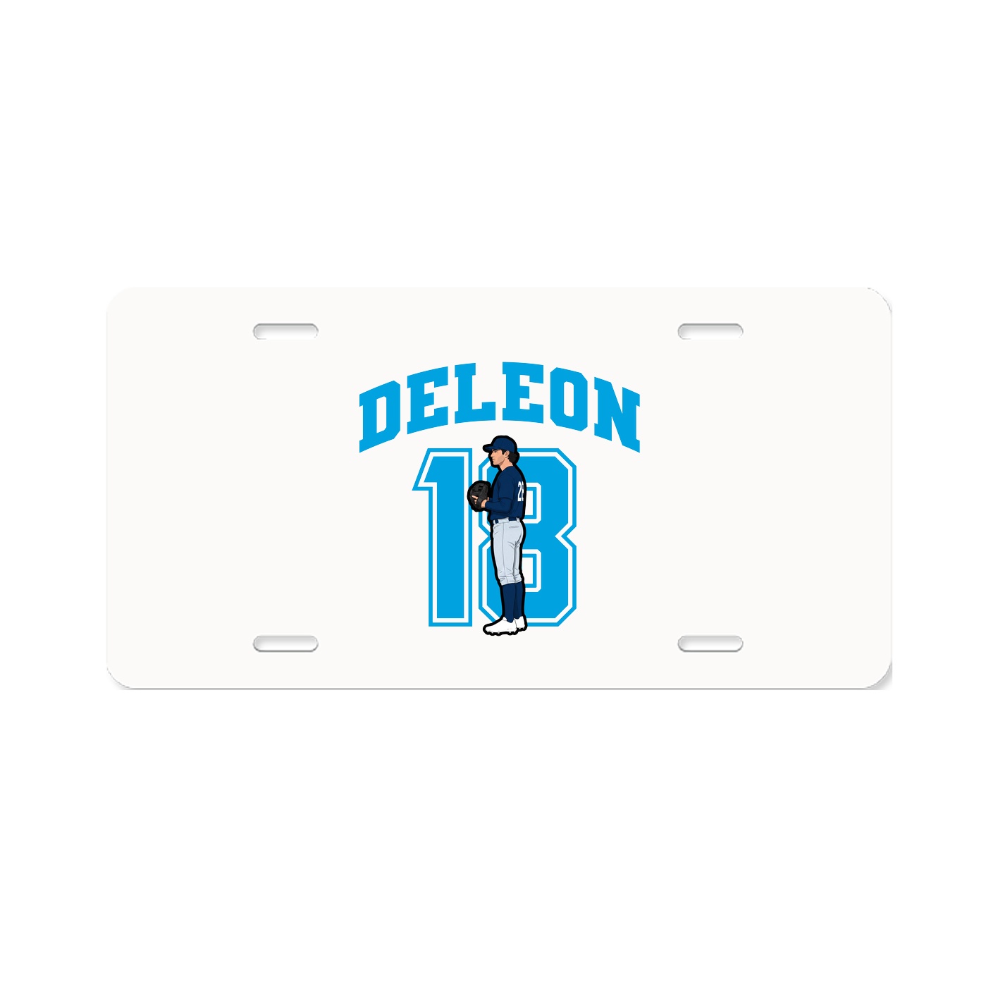 License Plate — Number in Classic