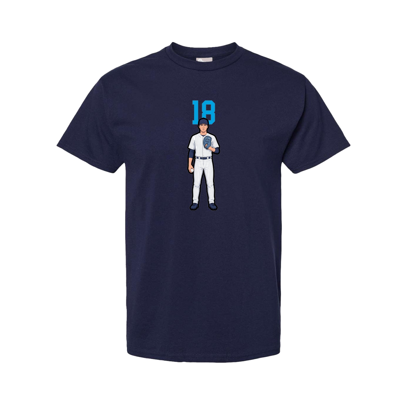 Tee — Number Top in Navy