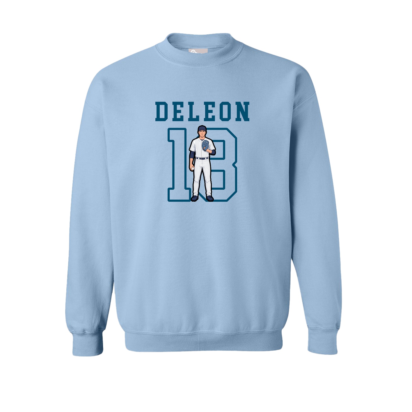 Fleece Crew — Shirsey in Light Blue