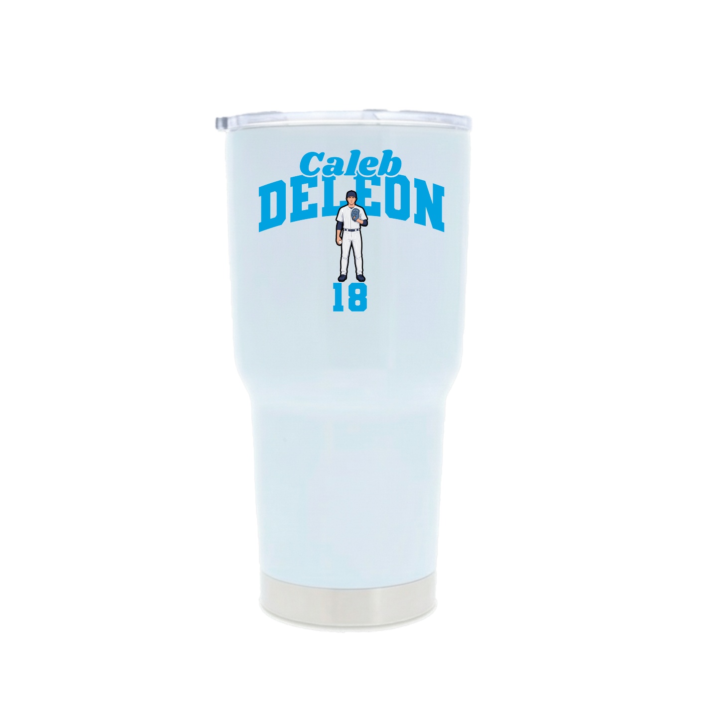30oz Stainless Steel Tumbler — Signature Arch in White