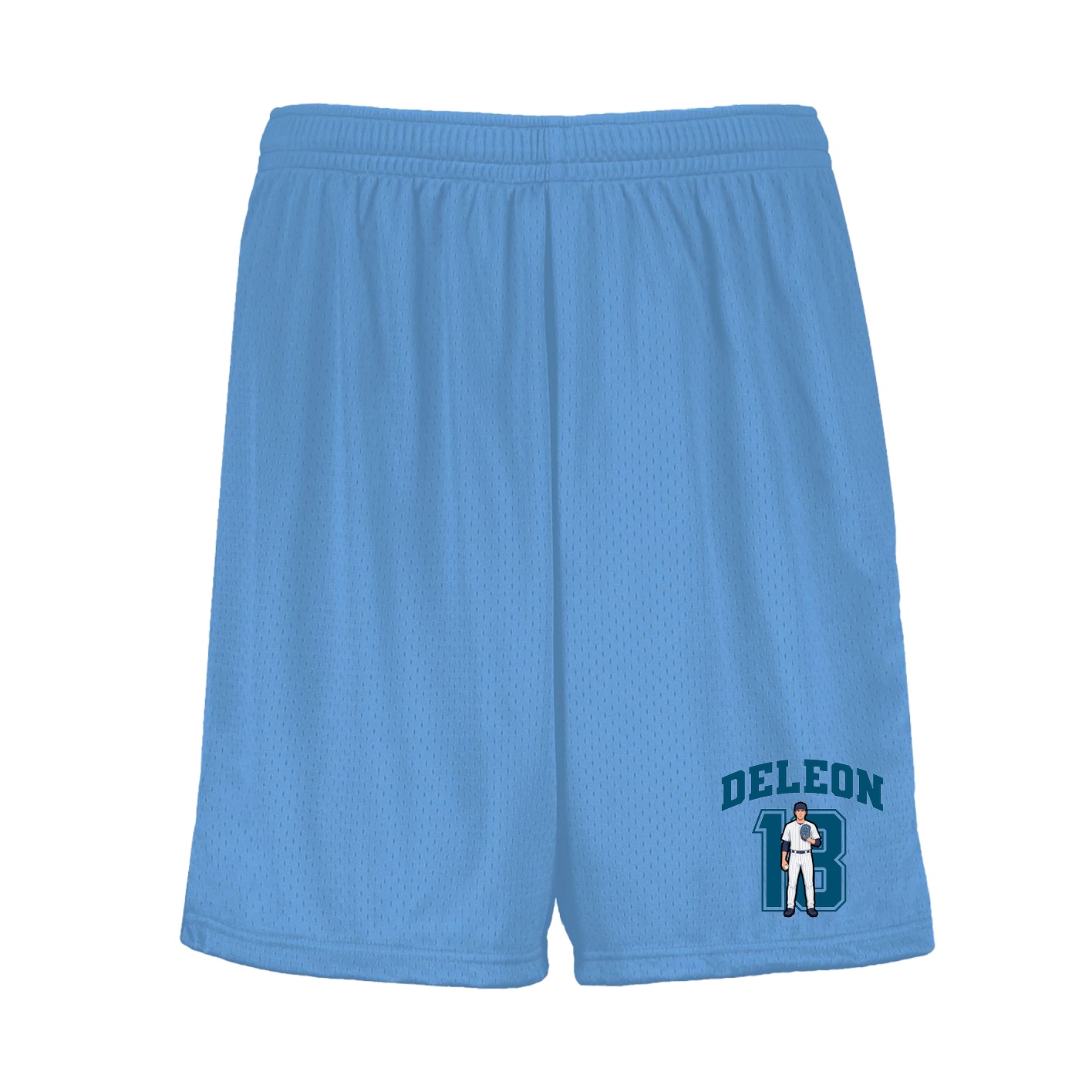Shorts — Number in Light Blue