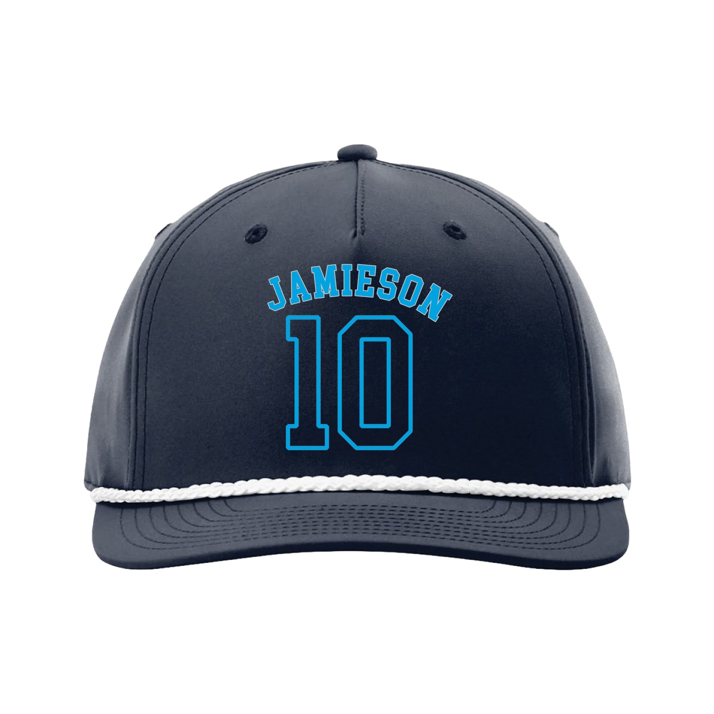 Five-Panel Classic Rope Cap — Shirsey Arch in Navy