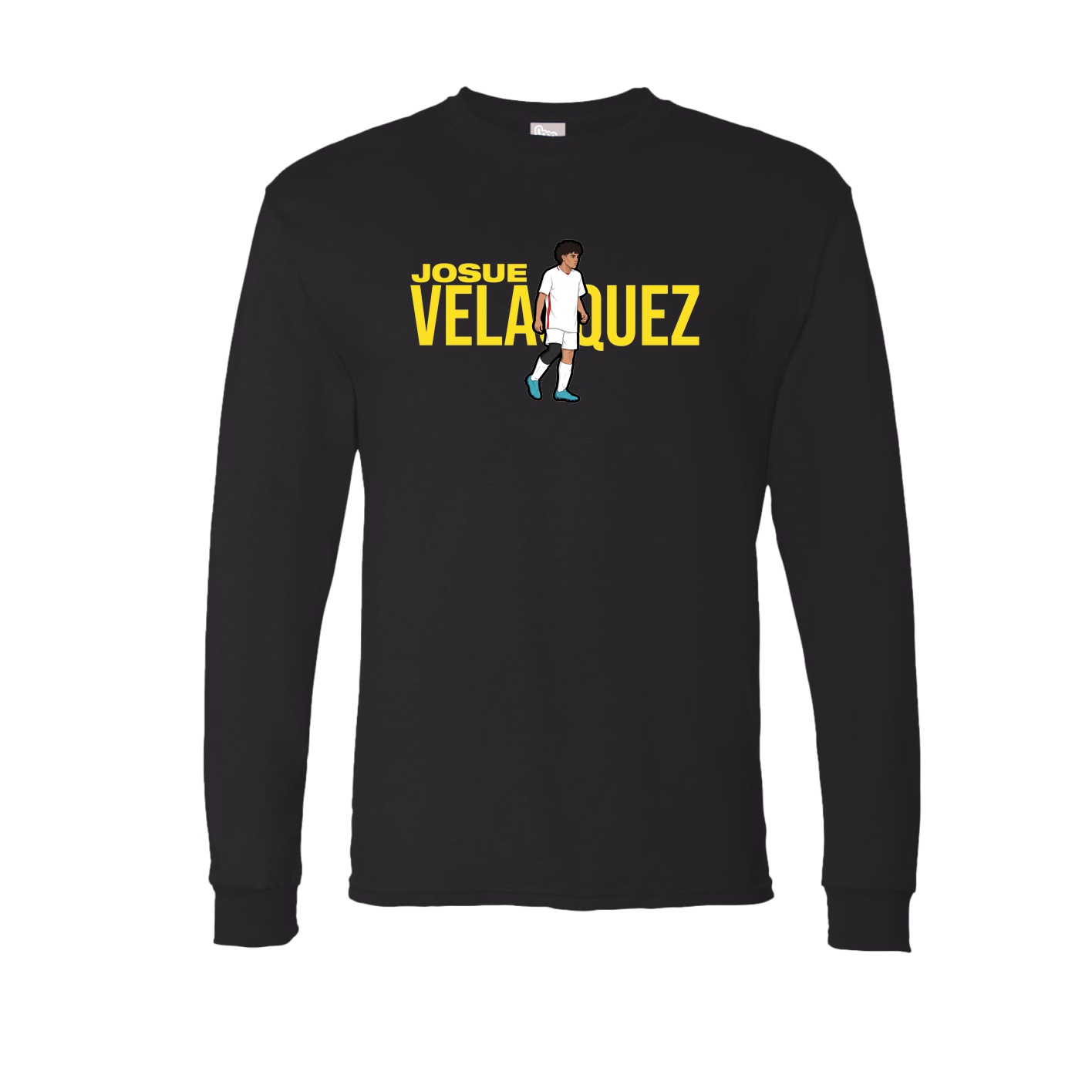 Long Sleeve Tee — Player Name in Black