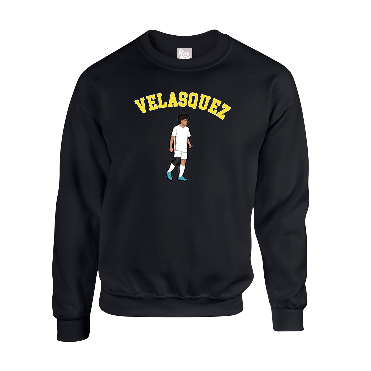 Fleece Crew — Shirsey Arch in Black