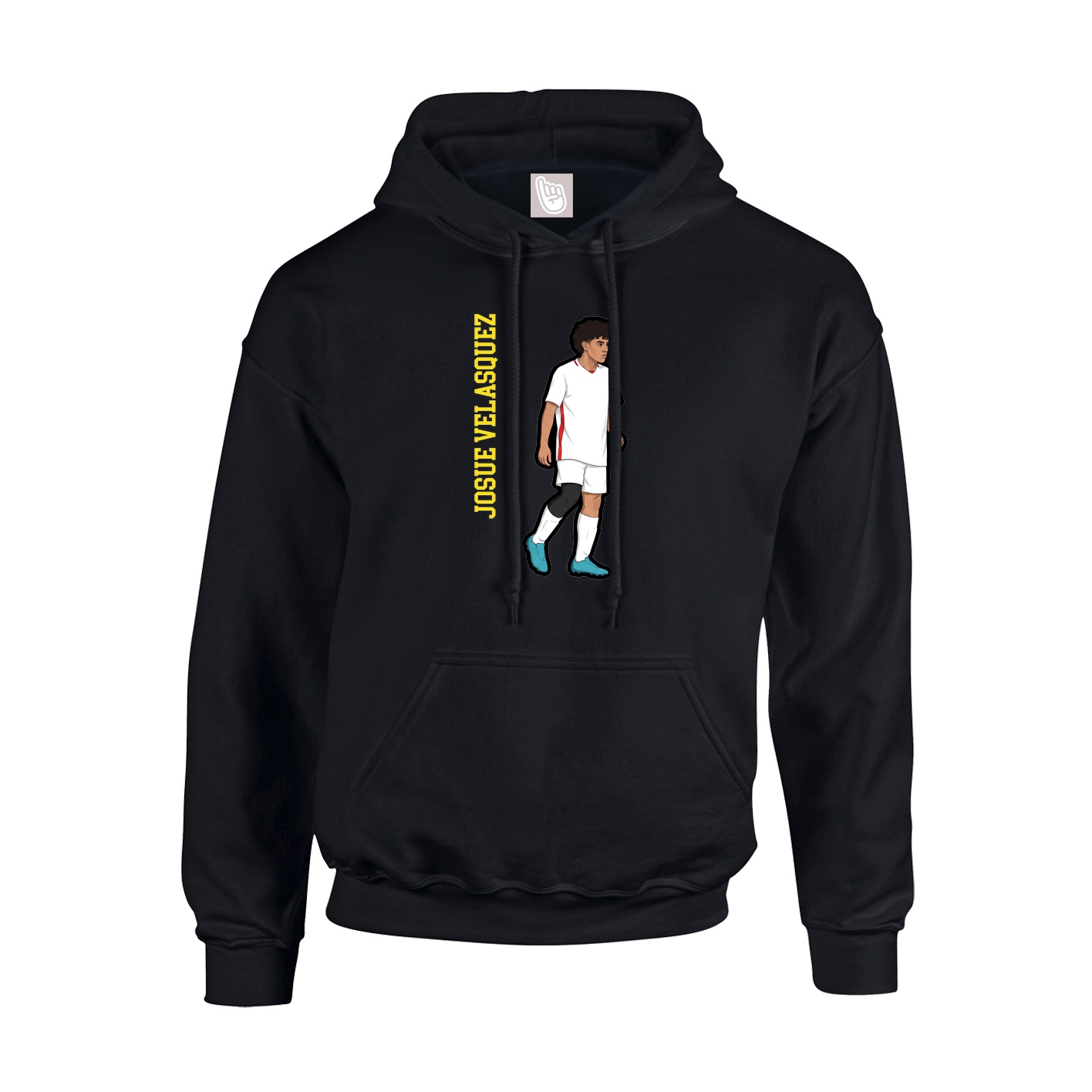 Hoodie — Name Vertical in Black