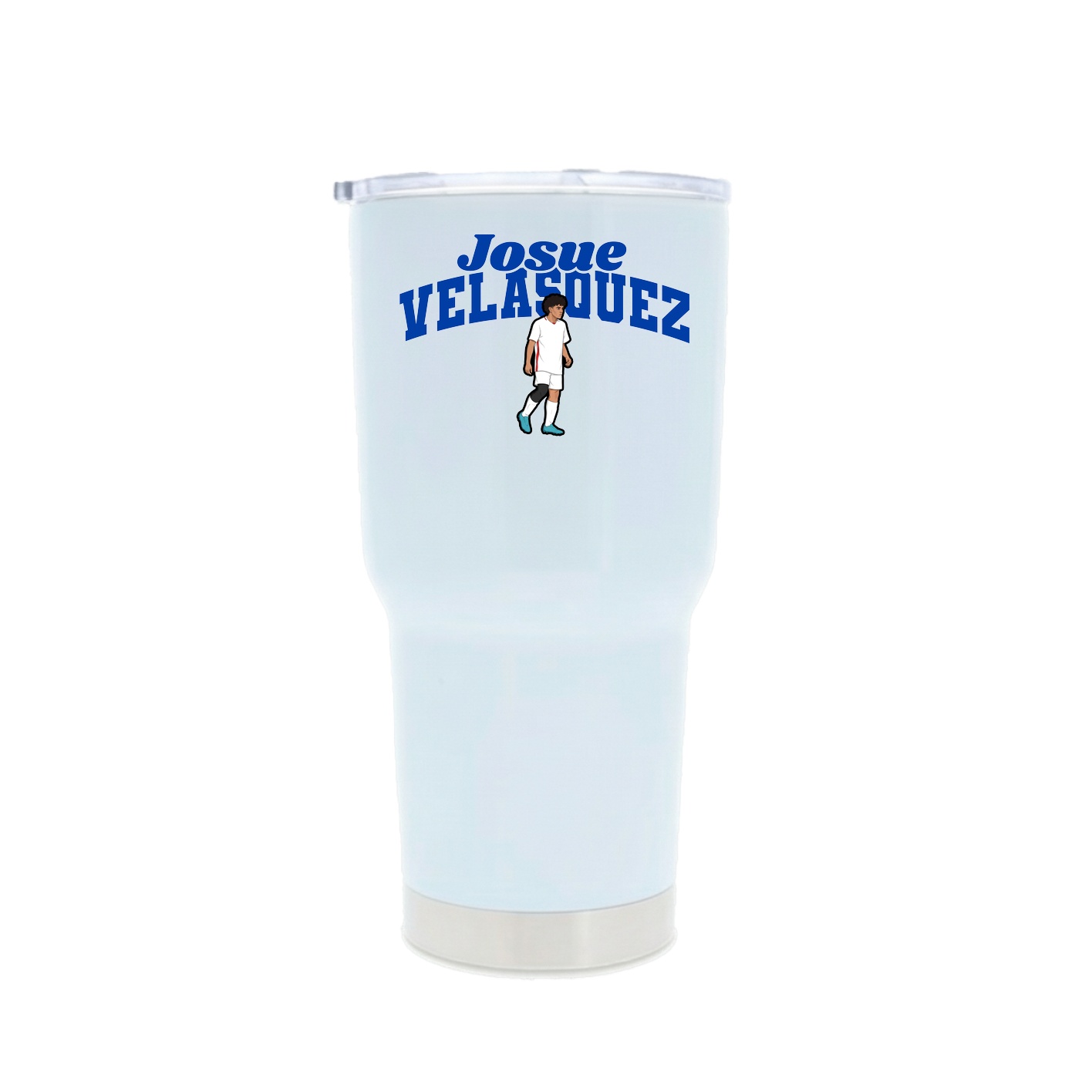 30oz Stainless Steel Tumbler — Signature Arch in White