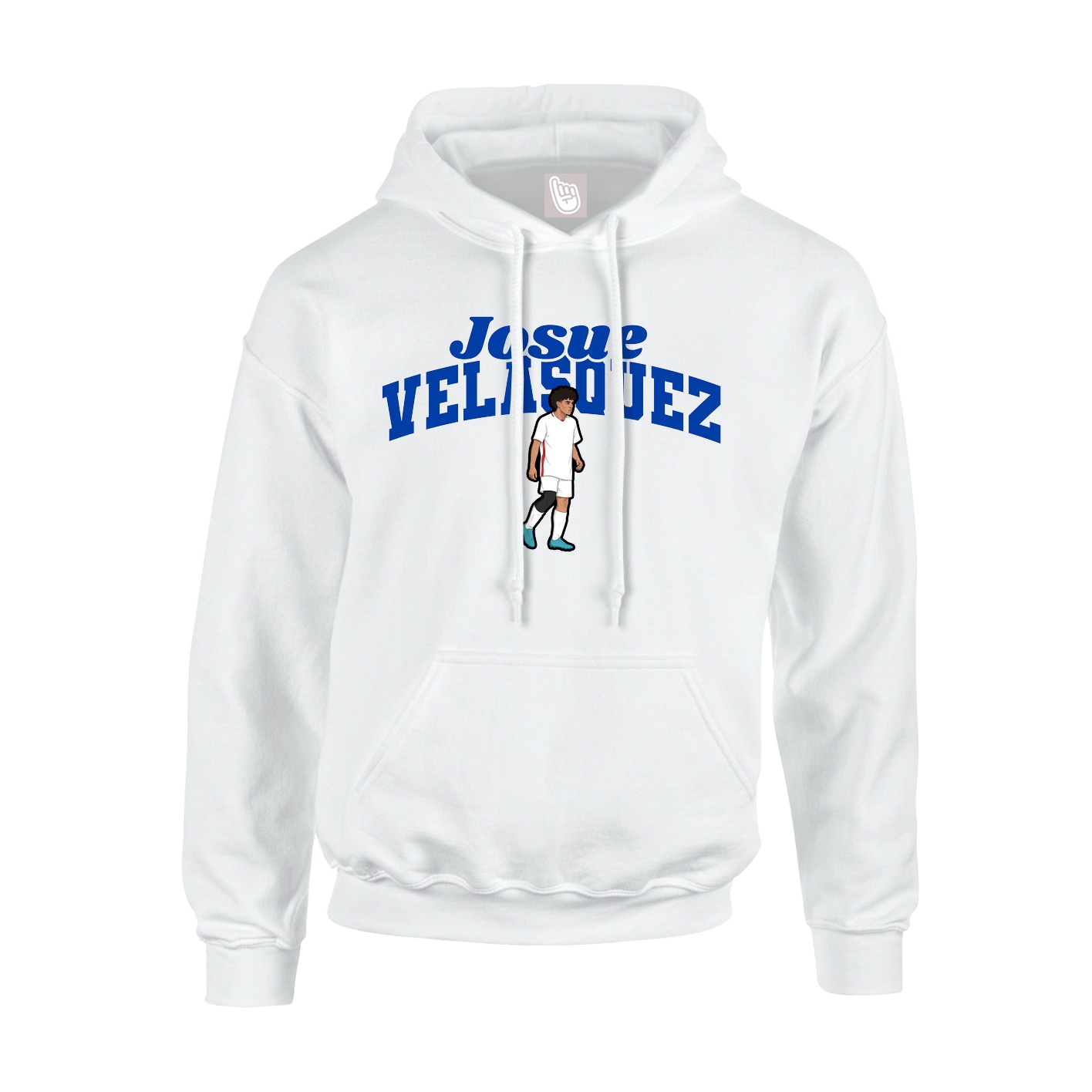 Hoodie — Signature Arch in White