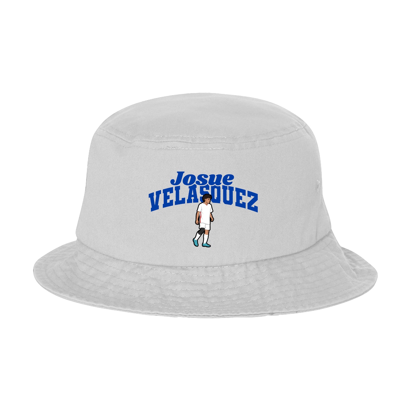 Bucket Cap — Signature Arch in White