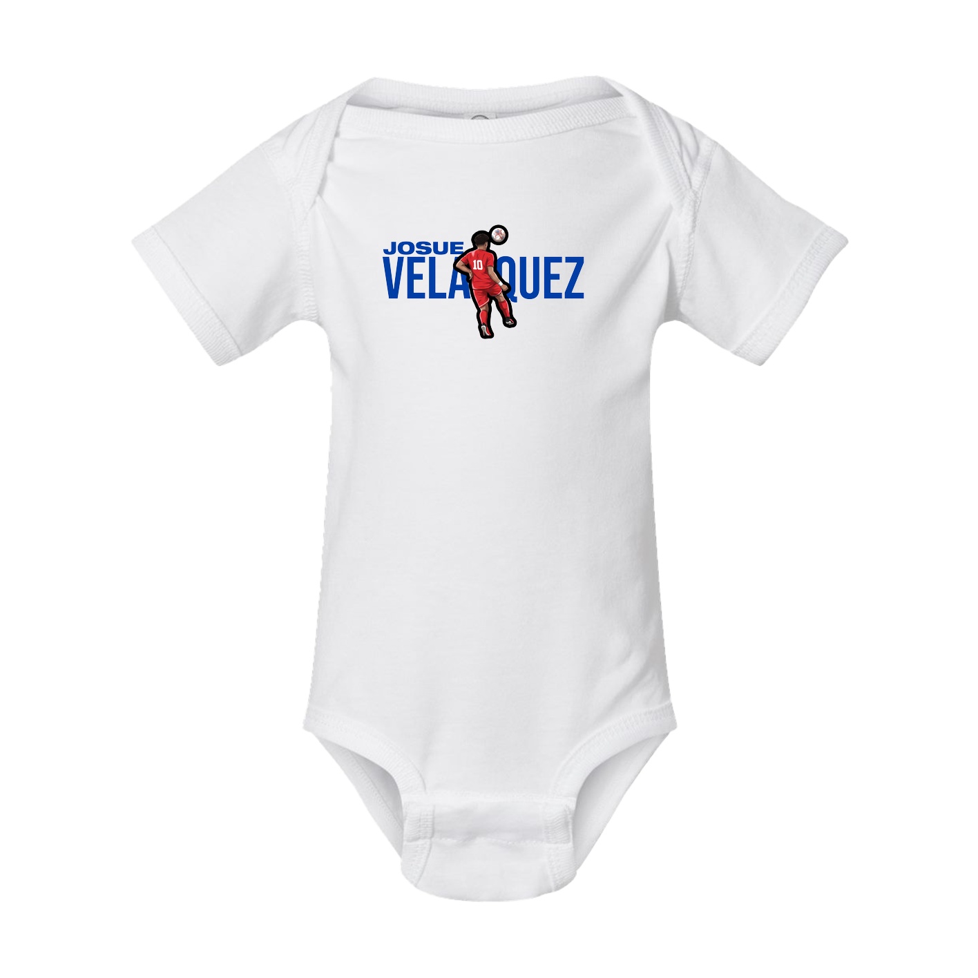 Baby Onesie — Player Name in White