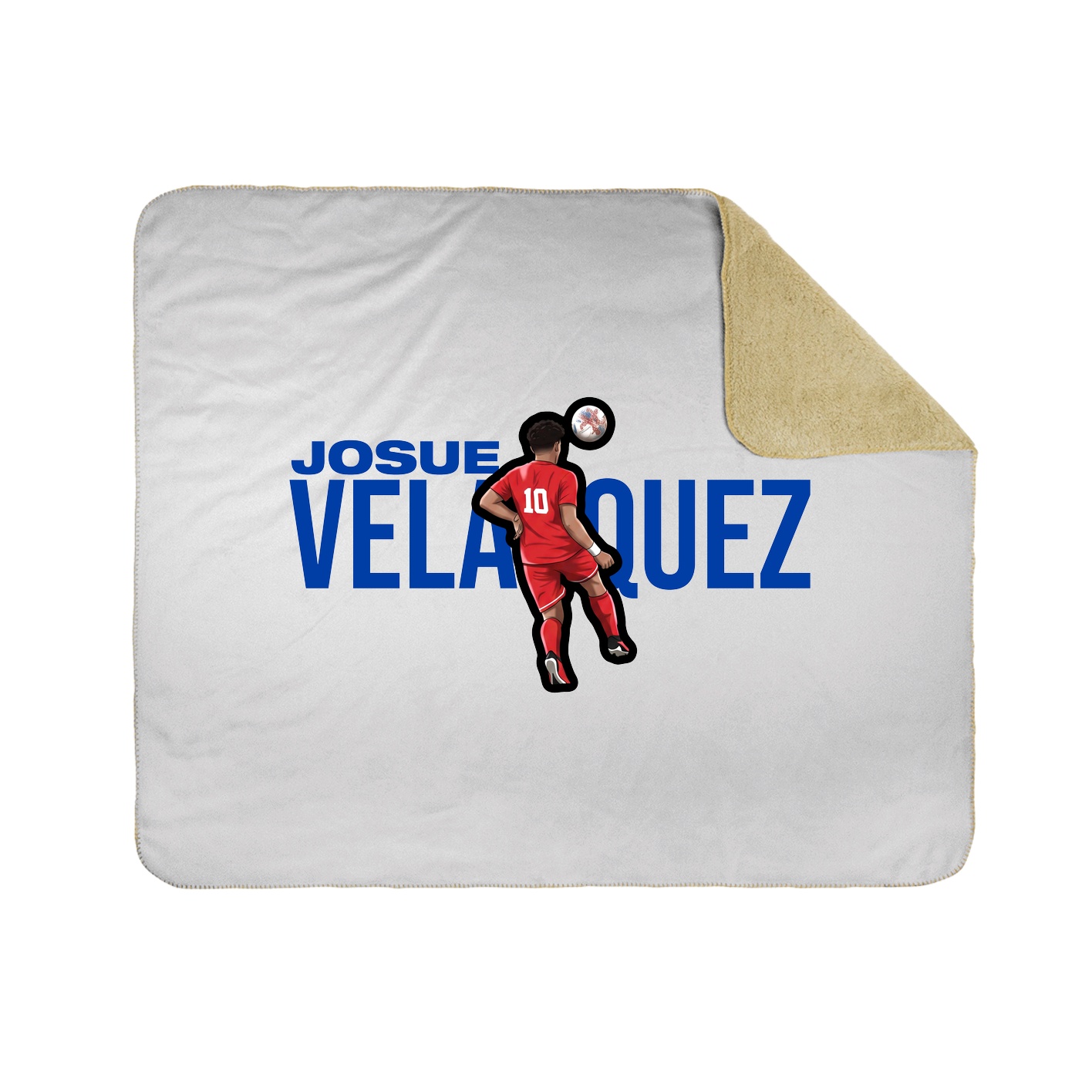 Throw Blanket — Player Name in White