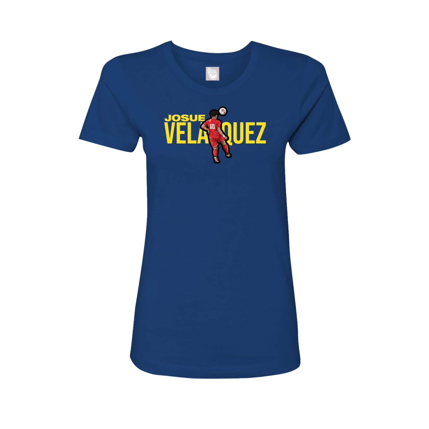 Womens Tee — Player Name in Royal