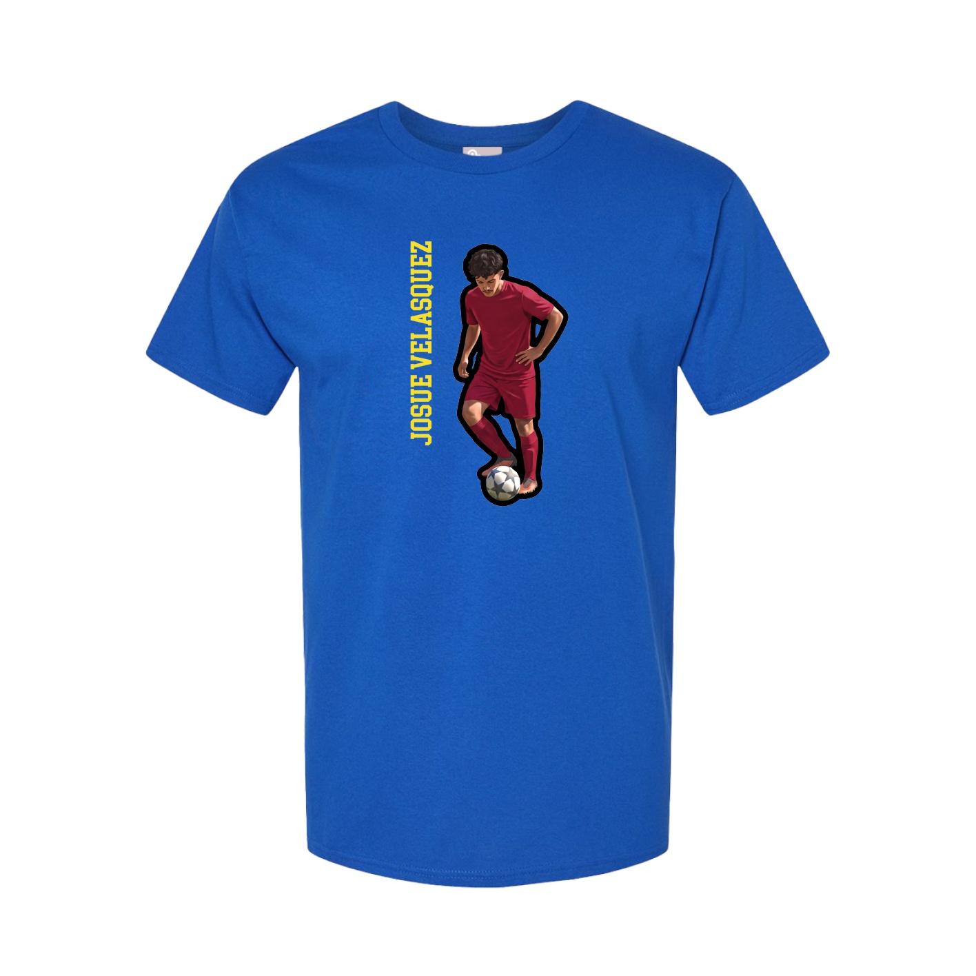 Tee — Name Vertical in Royal