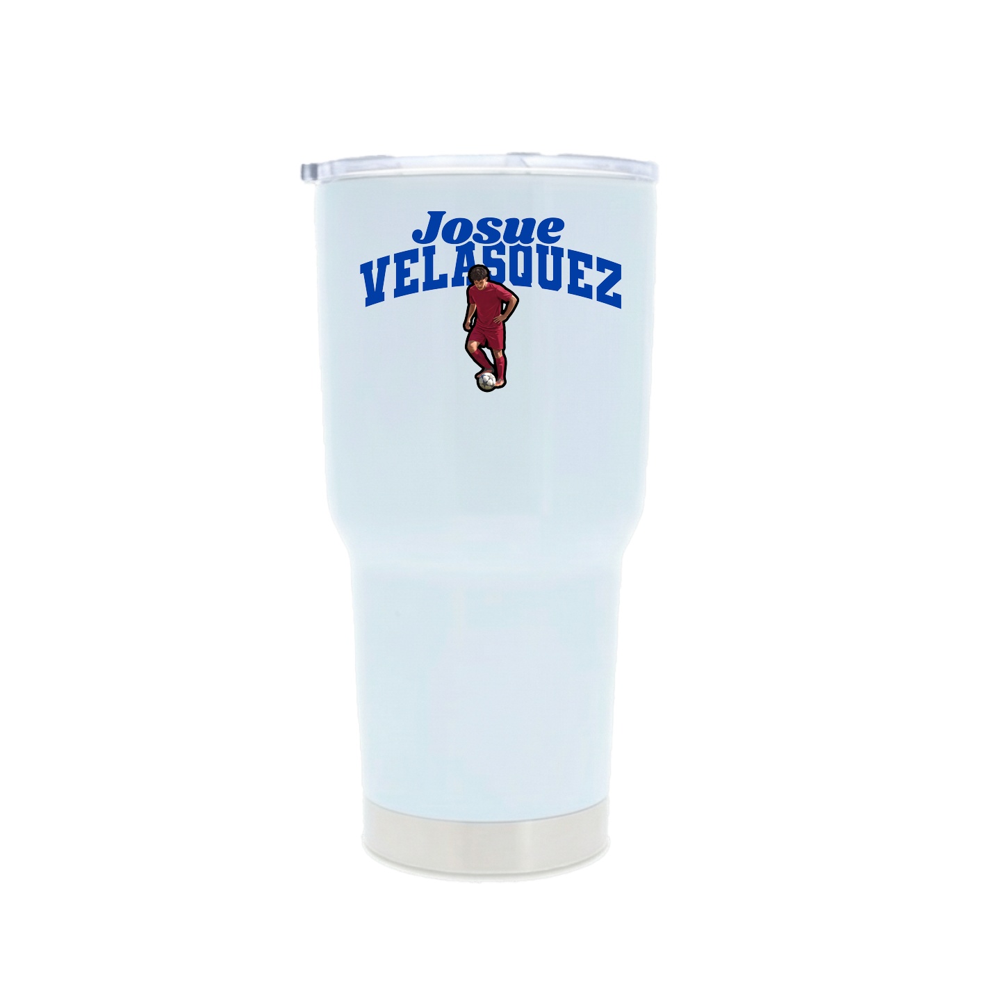 30oz Stainless Steel Tumbler — Signature Arch in White