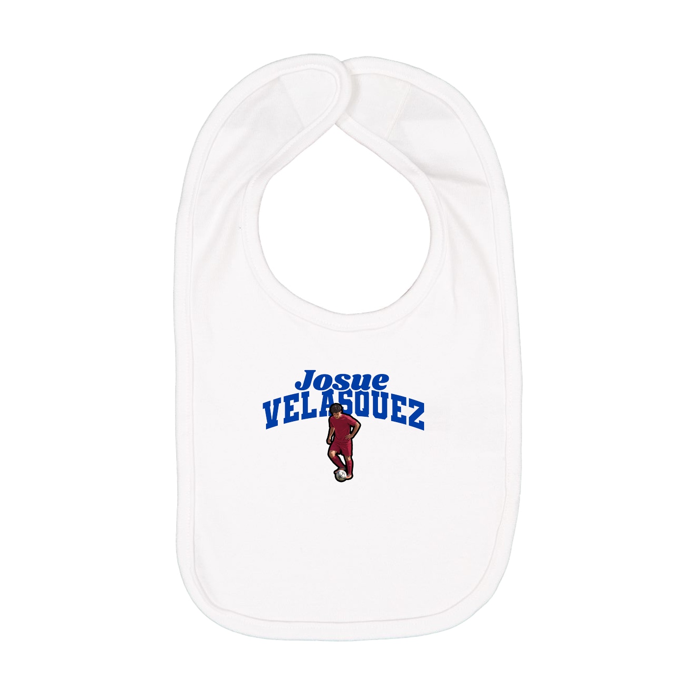 Infant Bib — Signature Arch in White
