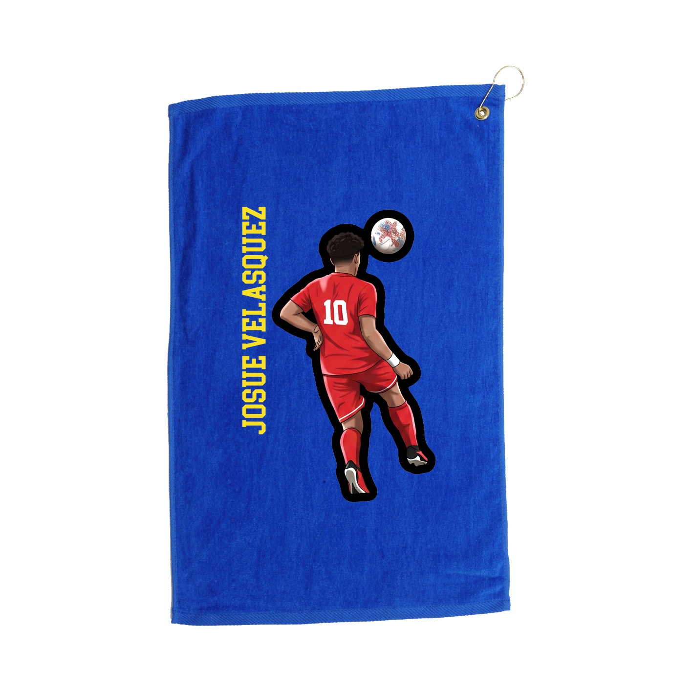 Golf Towel — Name Vertical in Royal