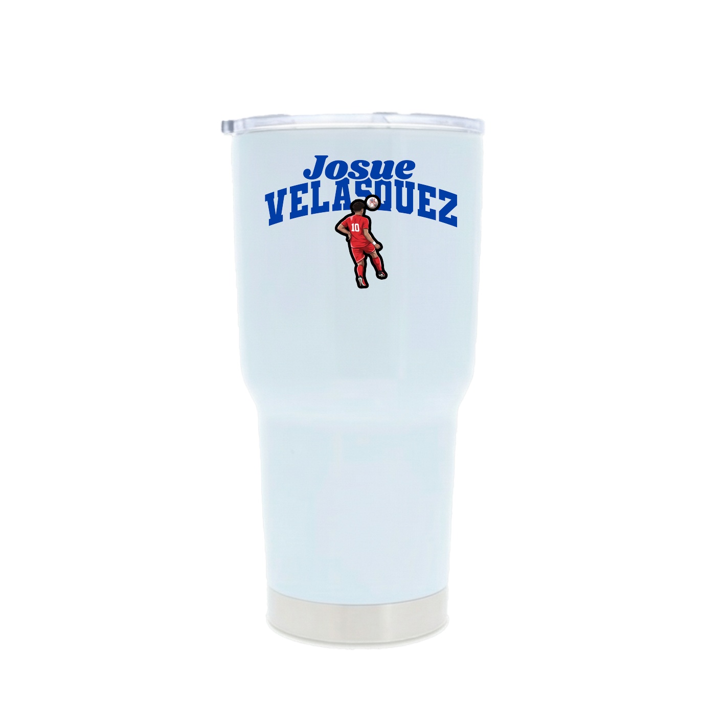 30oz Stainless Steel Tumbler — Signature Arch in White