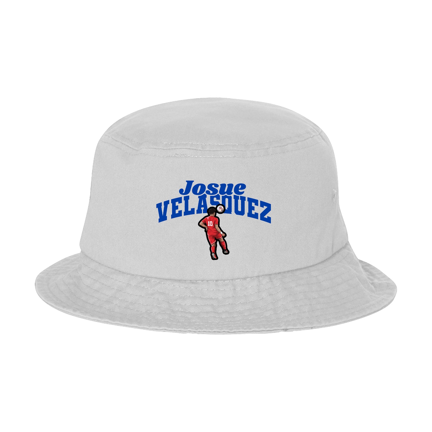 Bucket Cap — Signature Arch in White