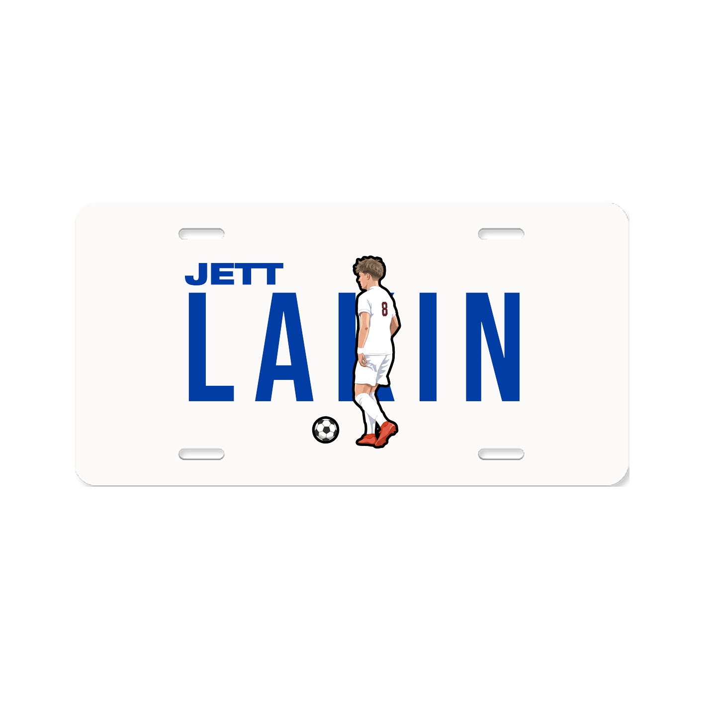 License Plate — Player Name in Classic