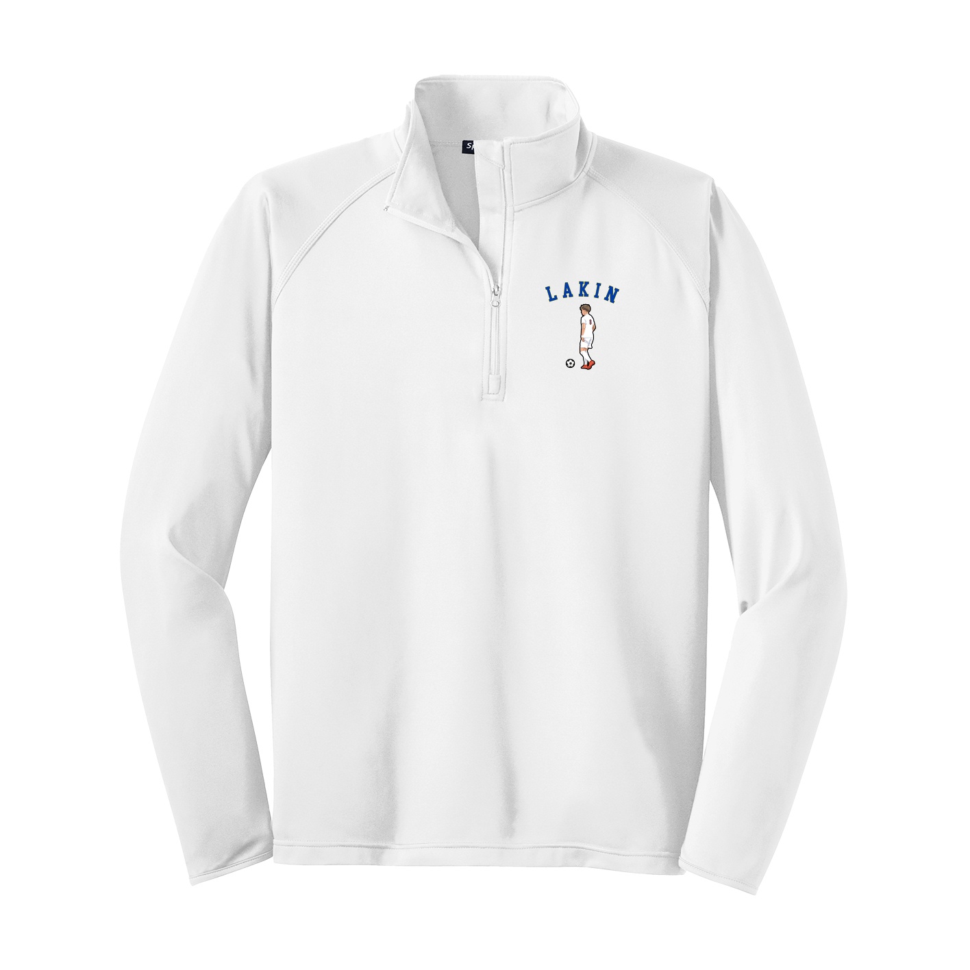 Q-Zip Pullover — Shirsey Arch in White