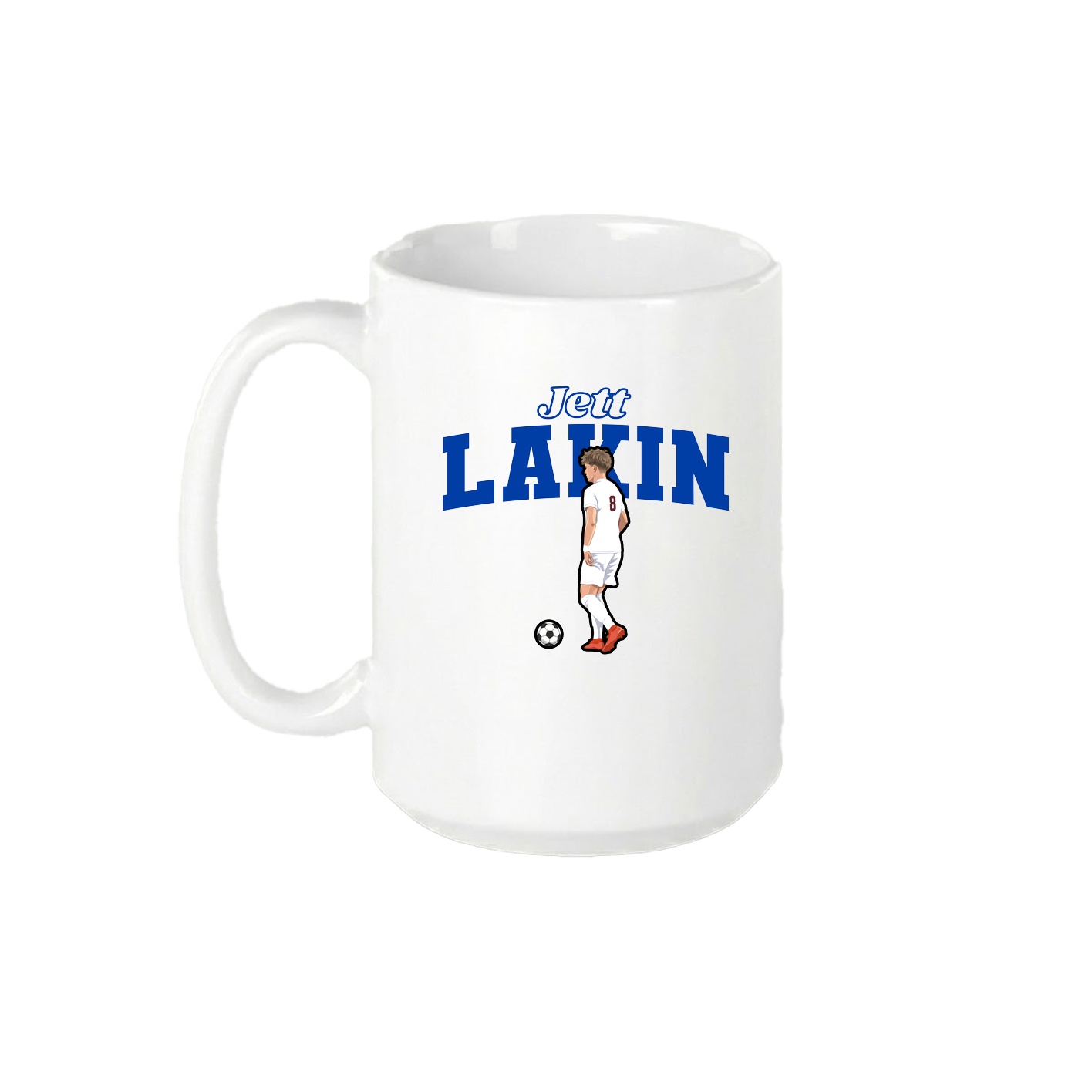 15oz Coffee Mug — Name Arch in White
