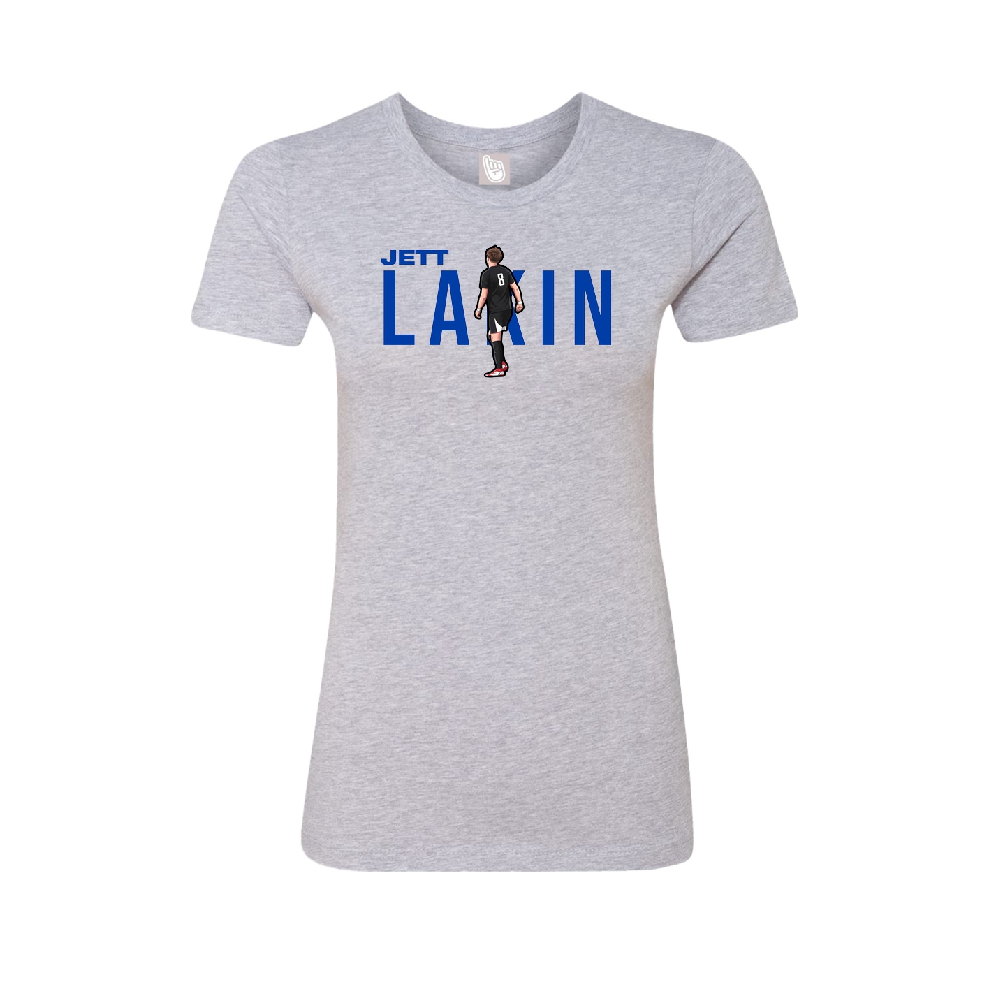 Womens Tee — Player Name in Grey