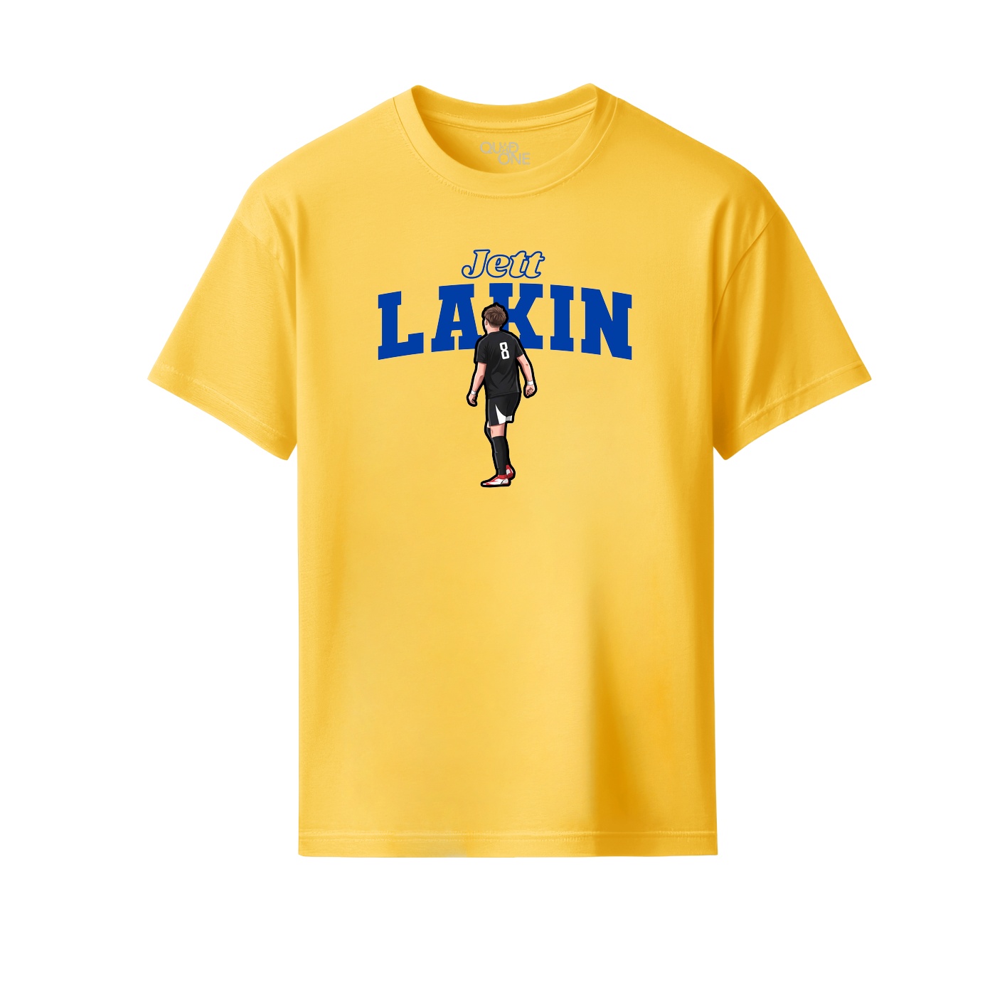 Youth Tee — Name Arch in Yellow