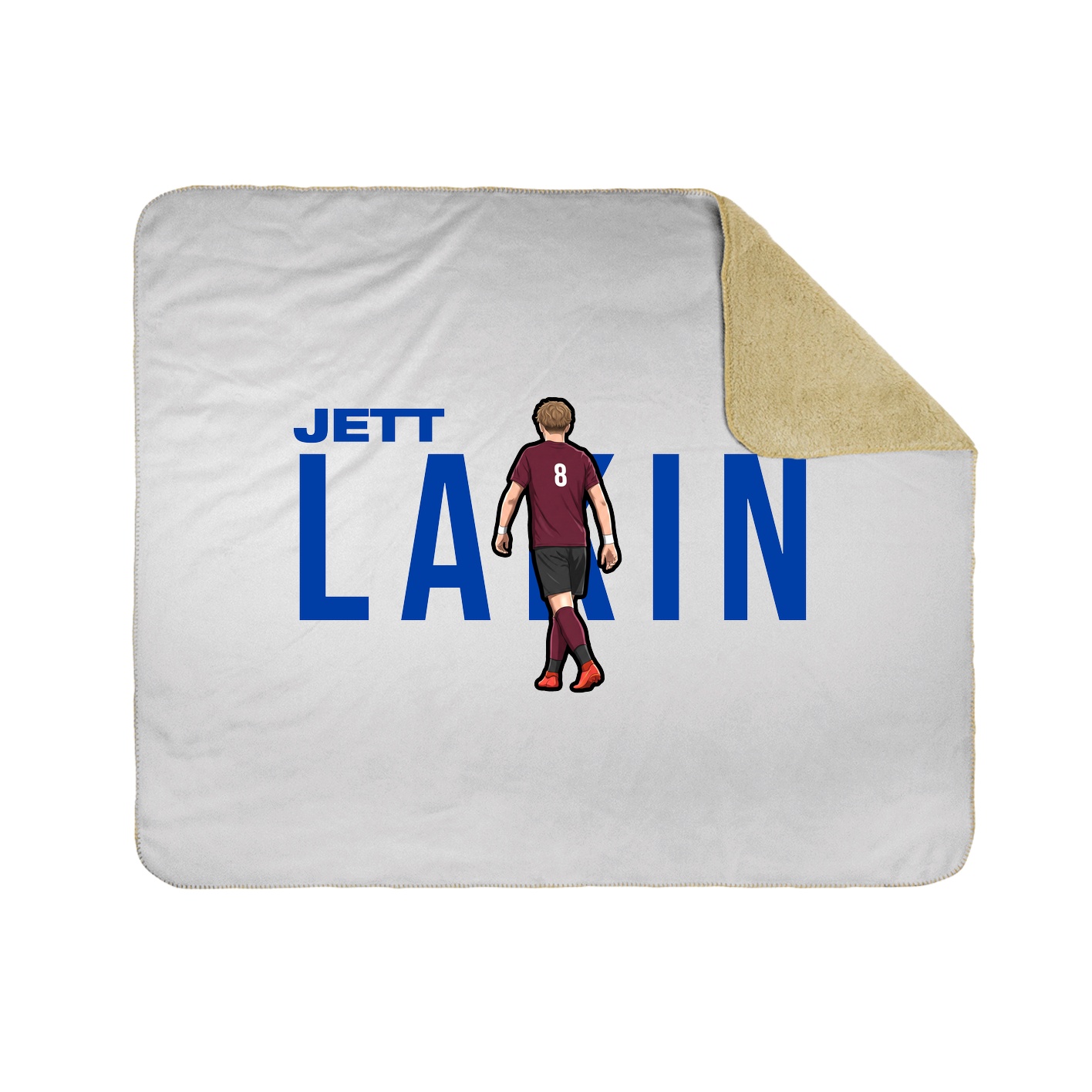 Throw Blanket — Player Name in White