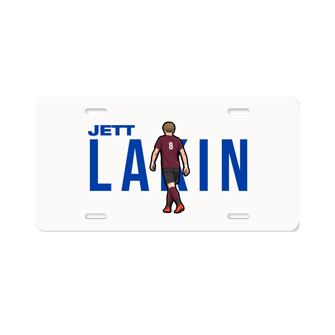 License Plate — Player Name in Classic