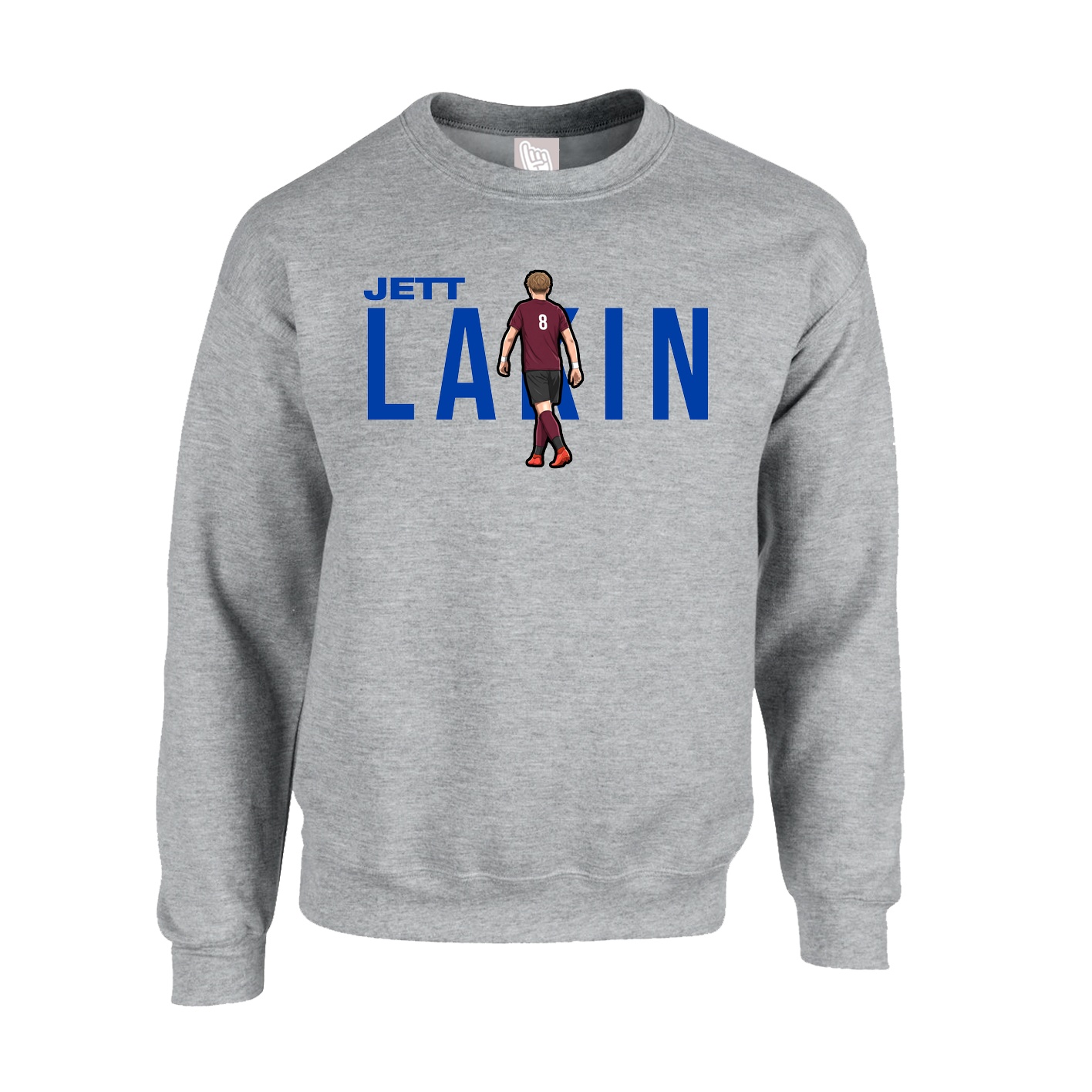 Fleece Crew — Player Name in Grey