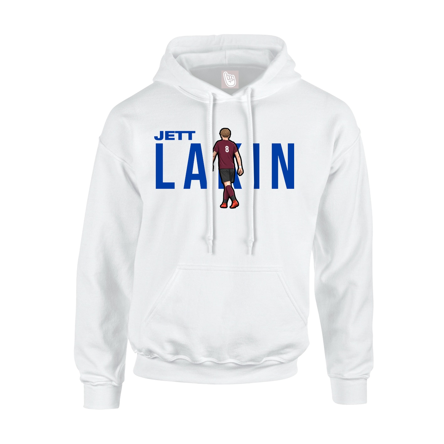 Youth Hoodie — Player Name in White