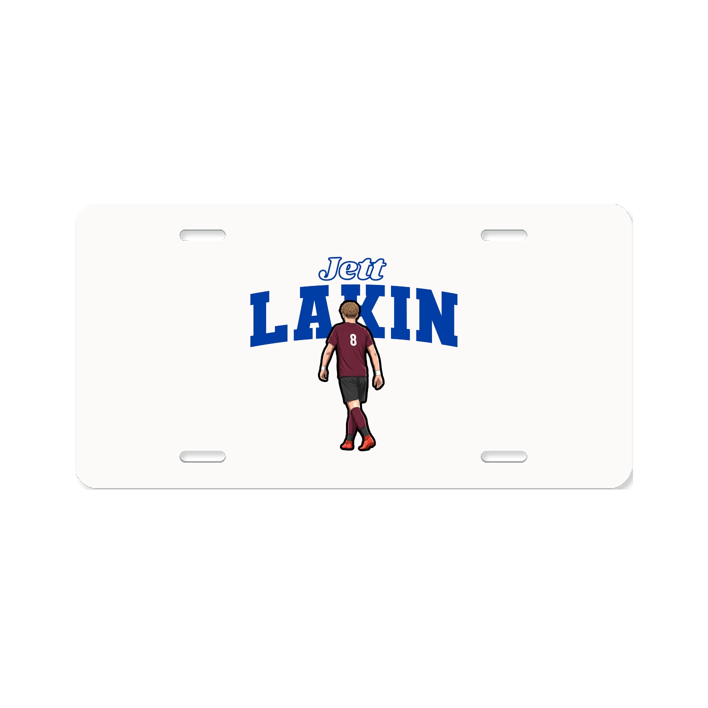 License Plate — Name Arch in Classic