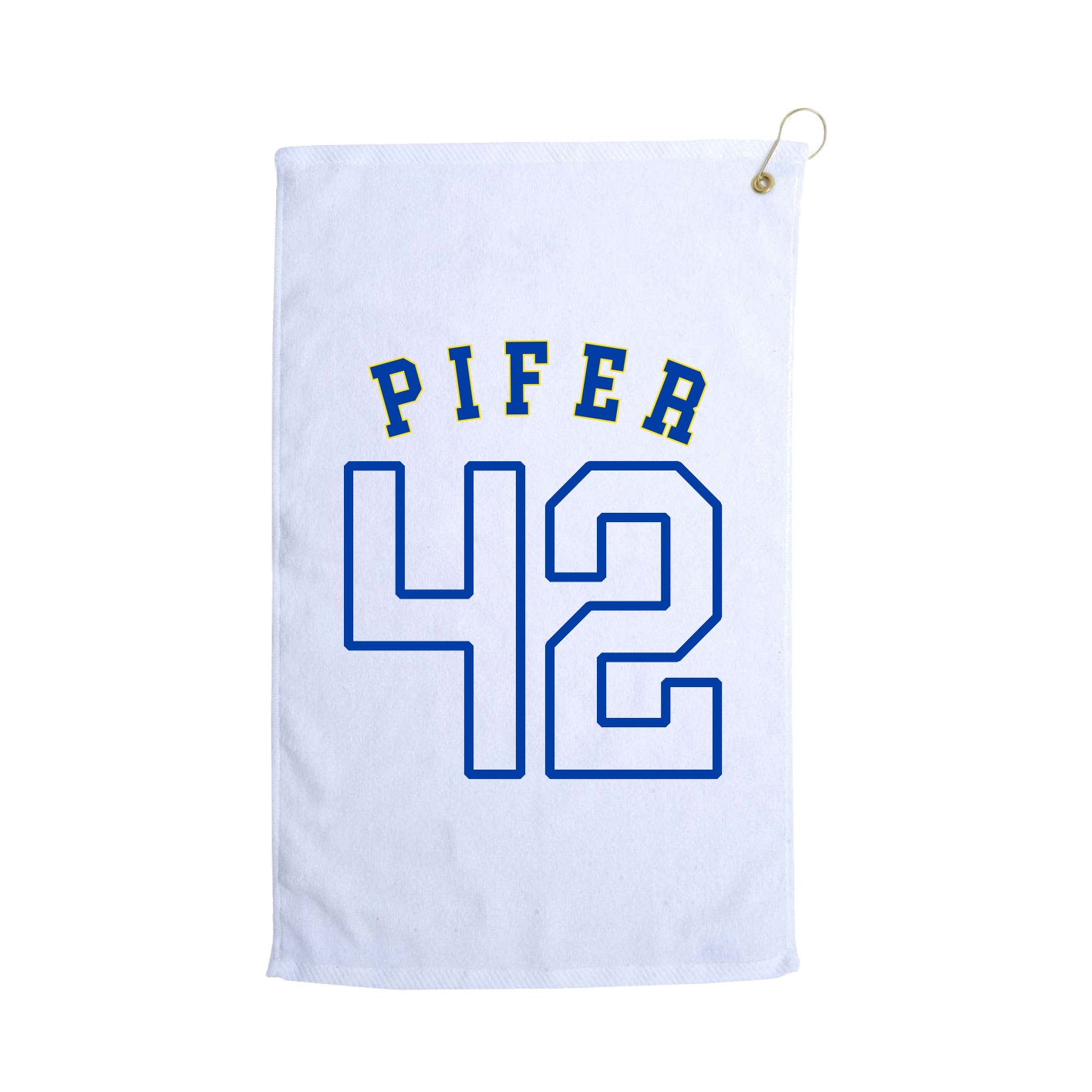 Golf Towel — Shirsey Arch in White