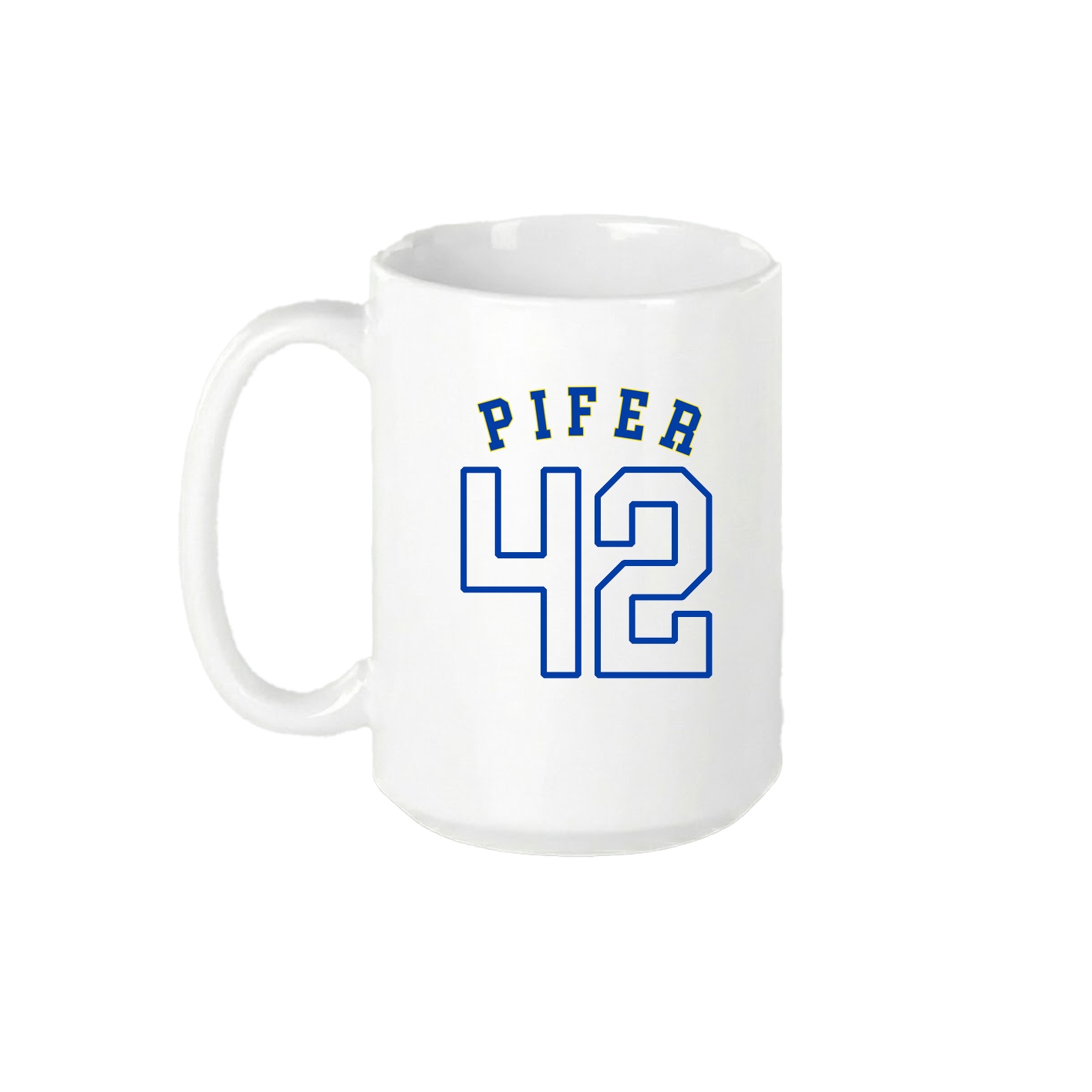 15oz Coffee Mug — Shirsey Arch in White