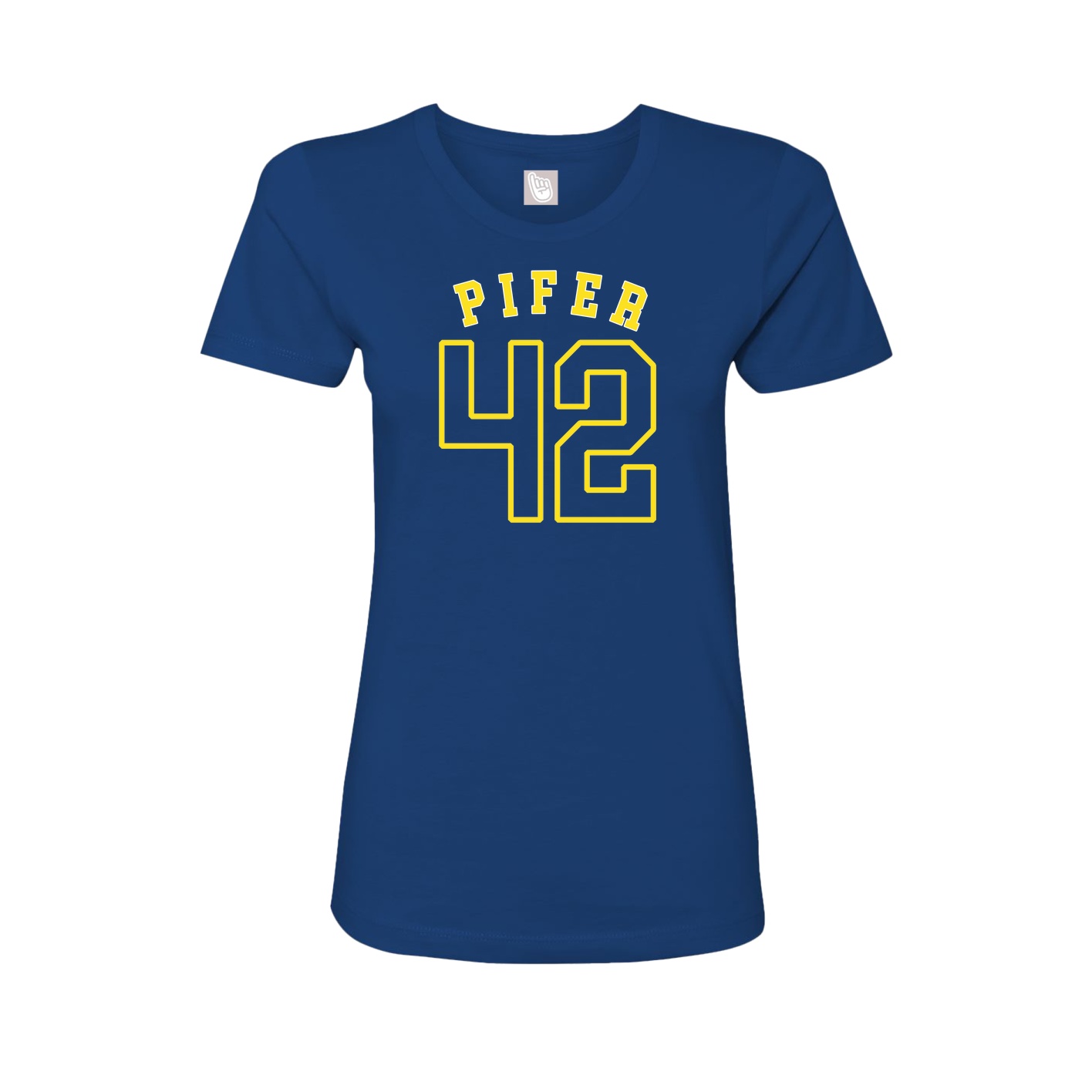 Fitted Women's Tee — Shirsey Arch in Royal