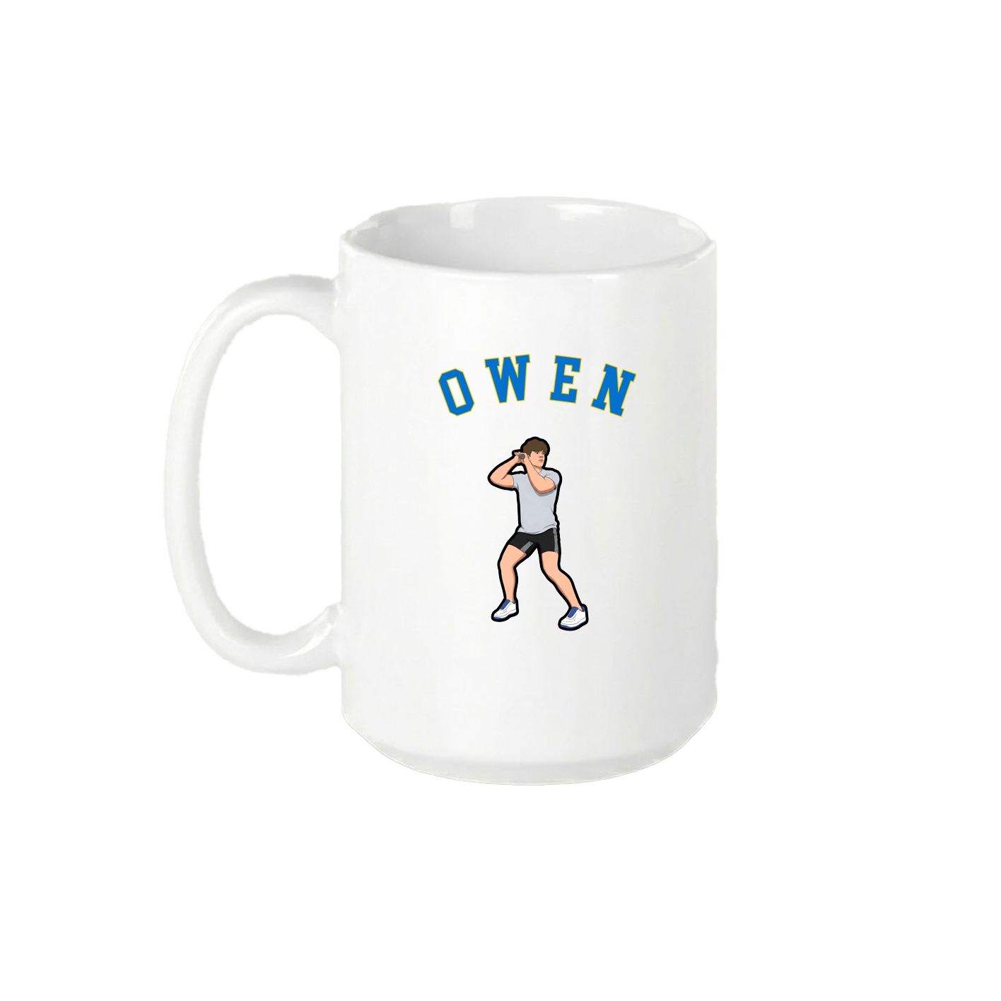 15oz Coffee Mug — Shirsey Arch in White