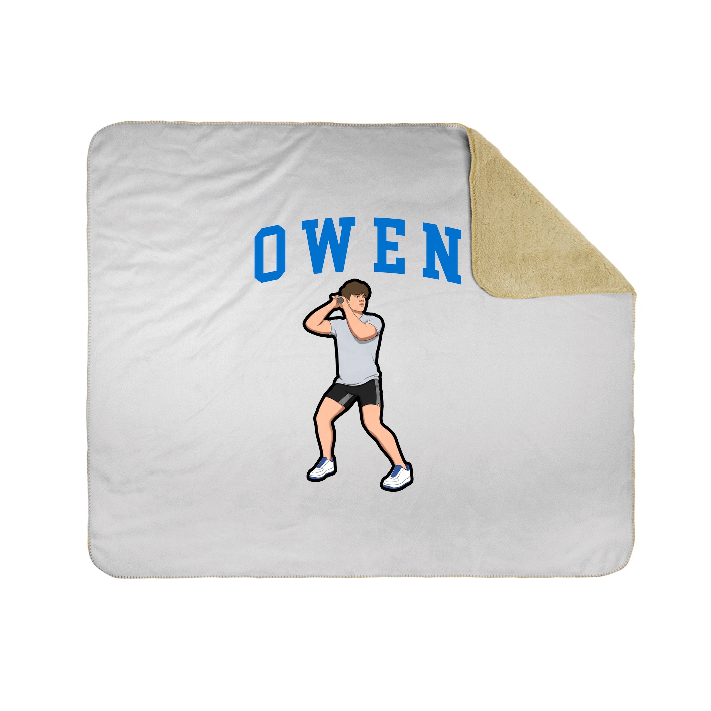 Throw Blanket — Shirsey in White