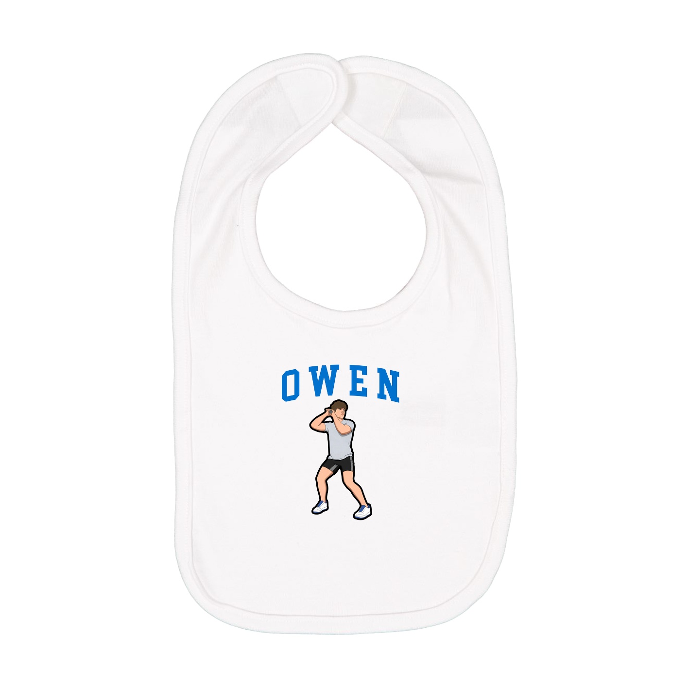 Infant Bib — Shirsey in White
