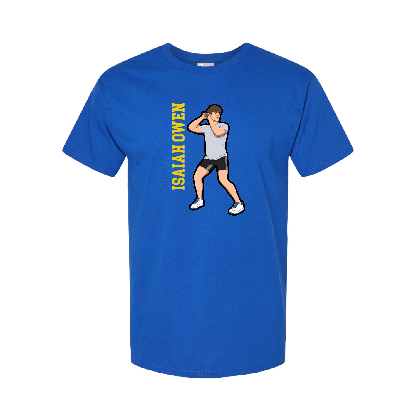 Tee — Name Vertical in Royal