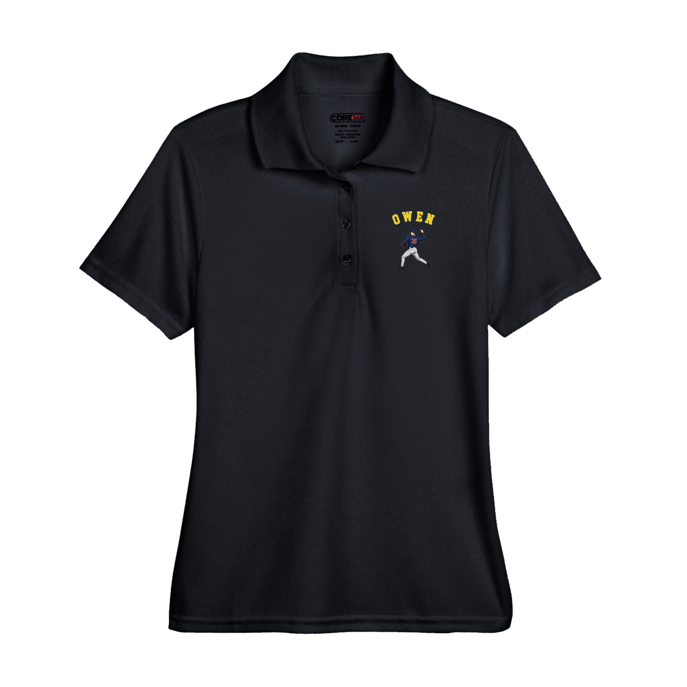 Performance Polo — Shirsey Arch in Black