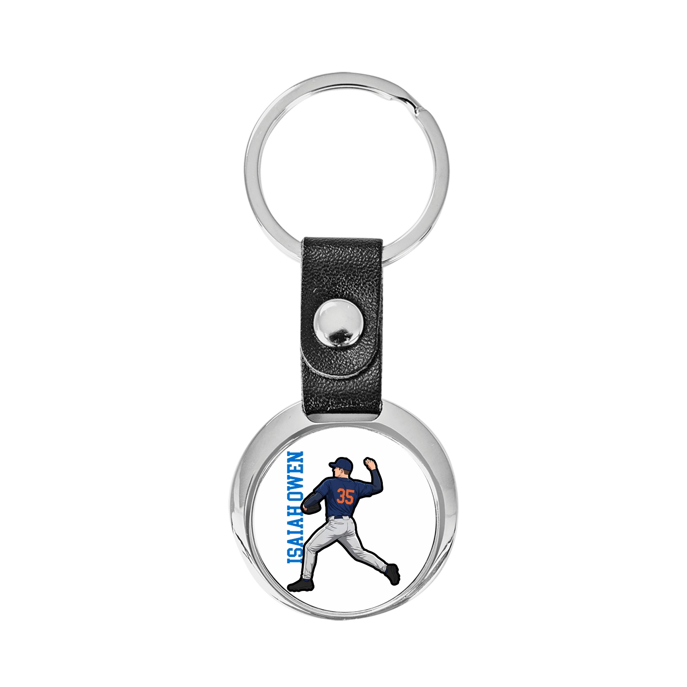 Key Chain — Name Vertical in Classic