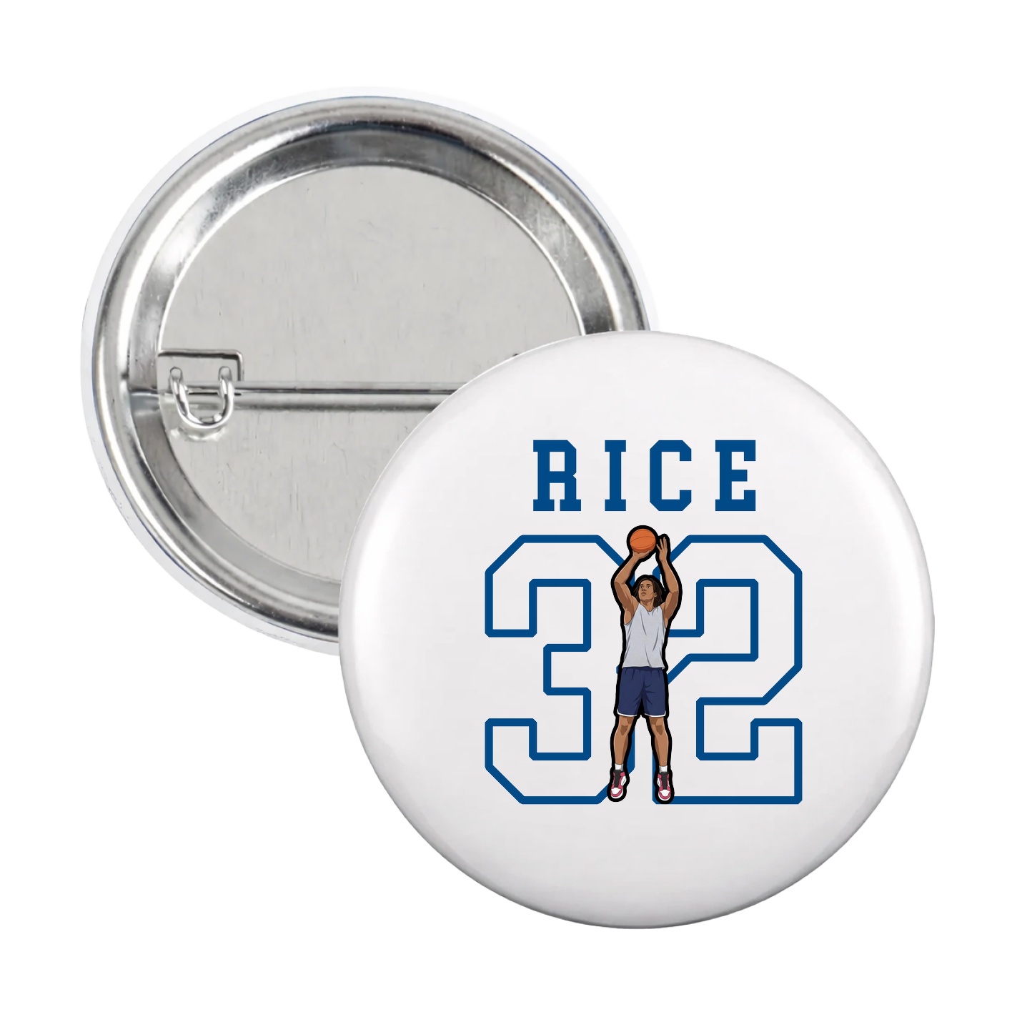 Game Day Button — Shirsey in White
