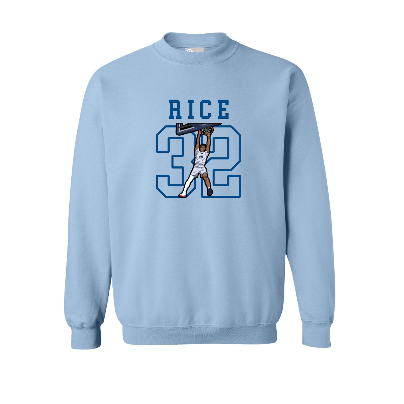 Fleece Crew — Shirsey in Light Blue