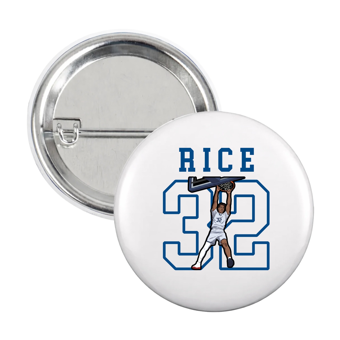 Game Day Button — Shirsey in White