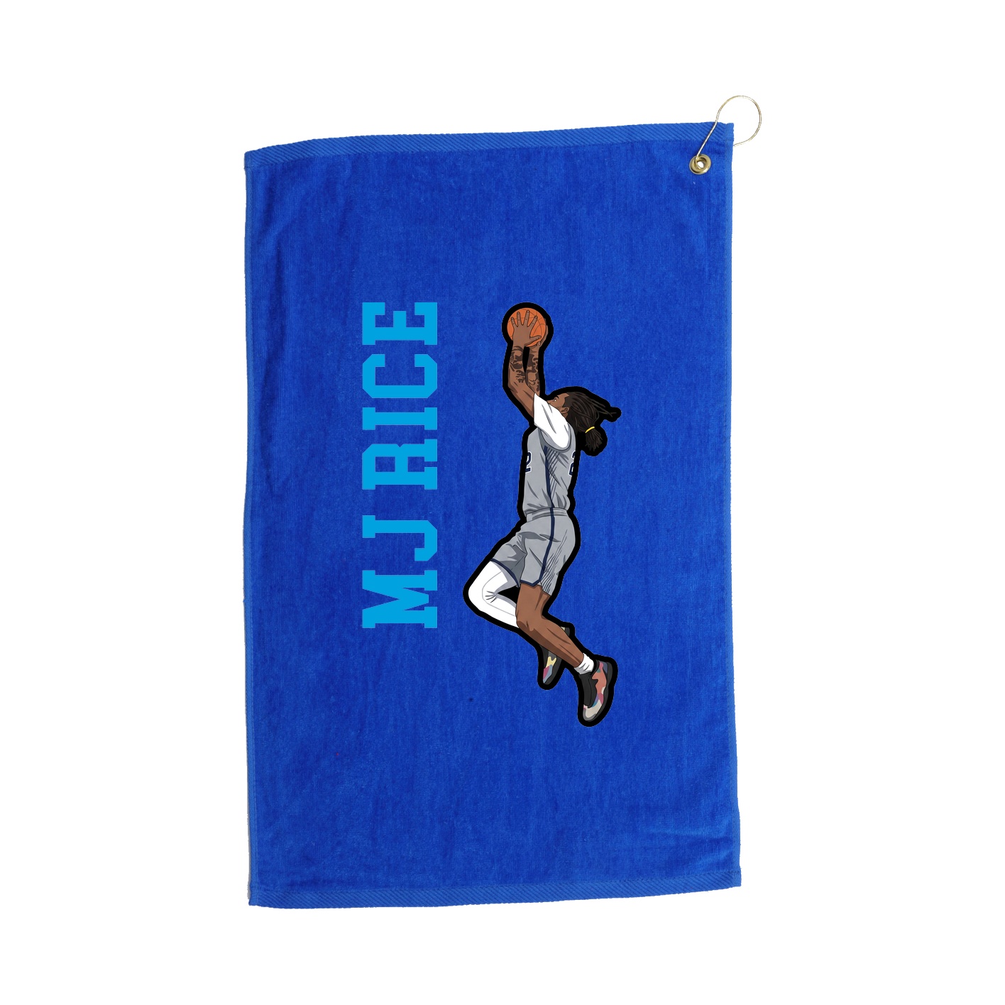 Golf Towel — Name Vertical in Royal