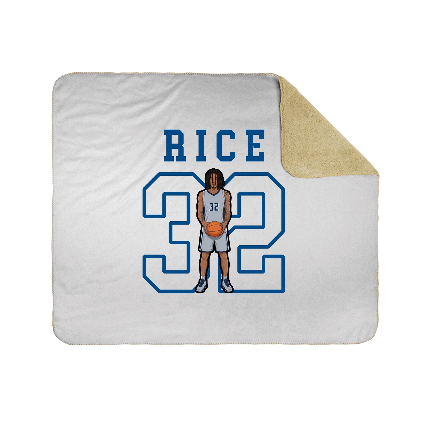 Throw Blanket — Shirsey in White