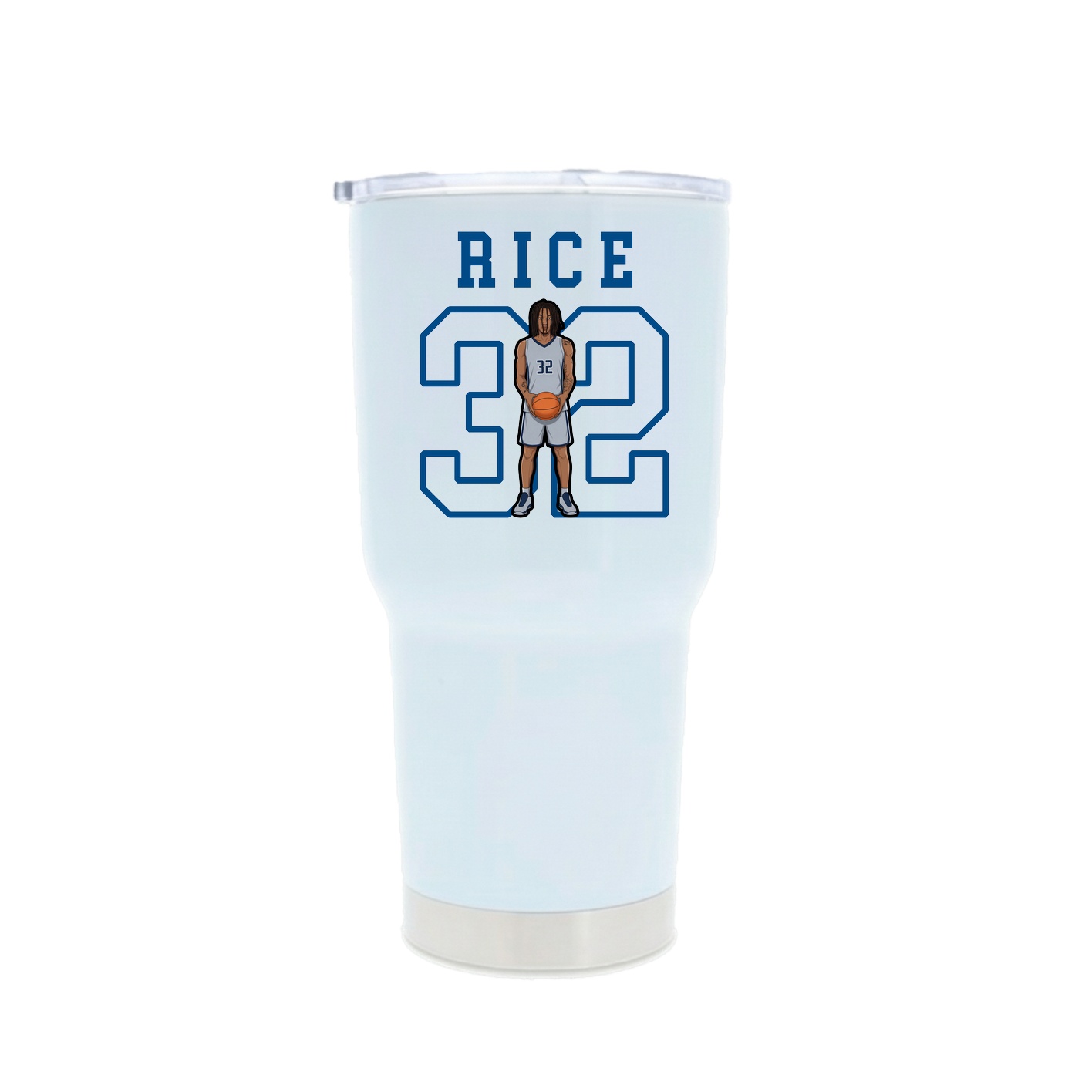 30oz Stainless Steel Tumbler — Shirsey in White