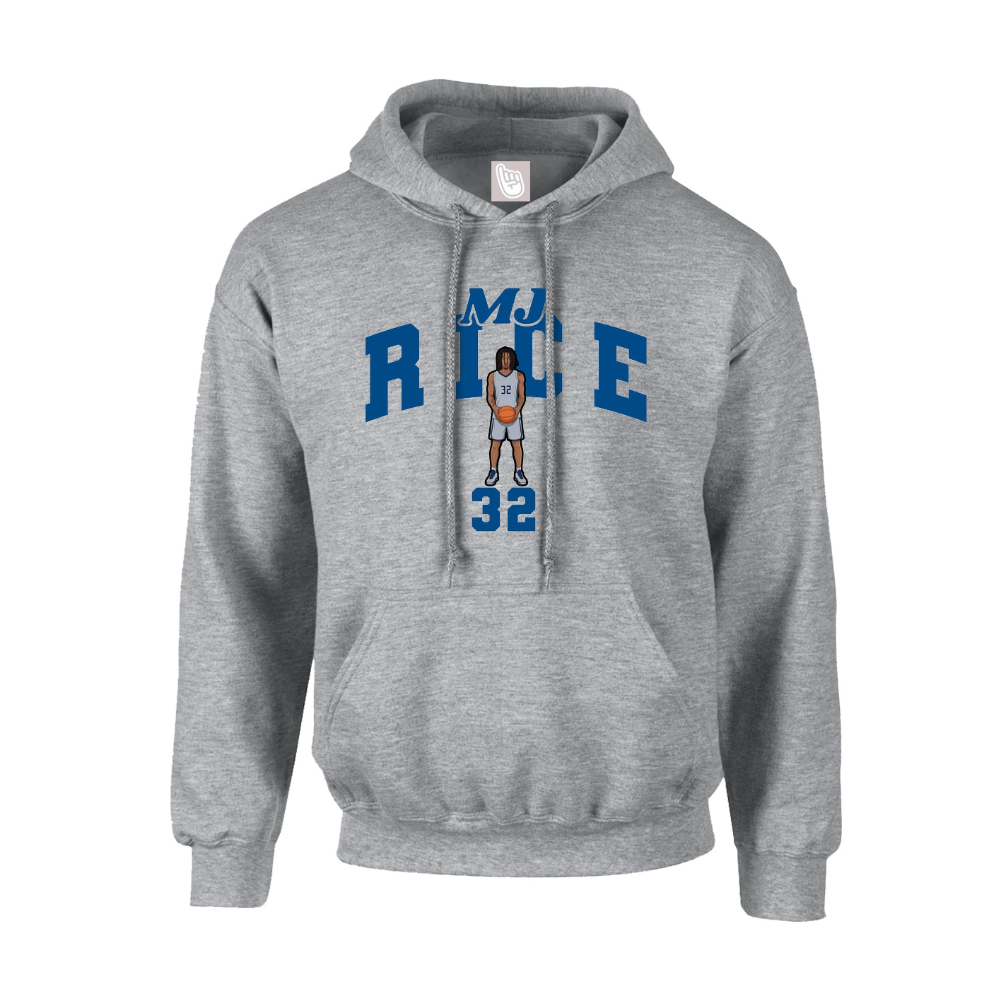 Youth Hoodie — Signature Arch in Grey