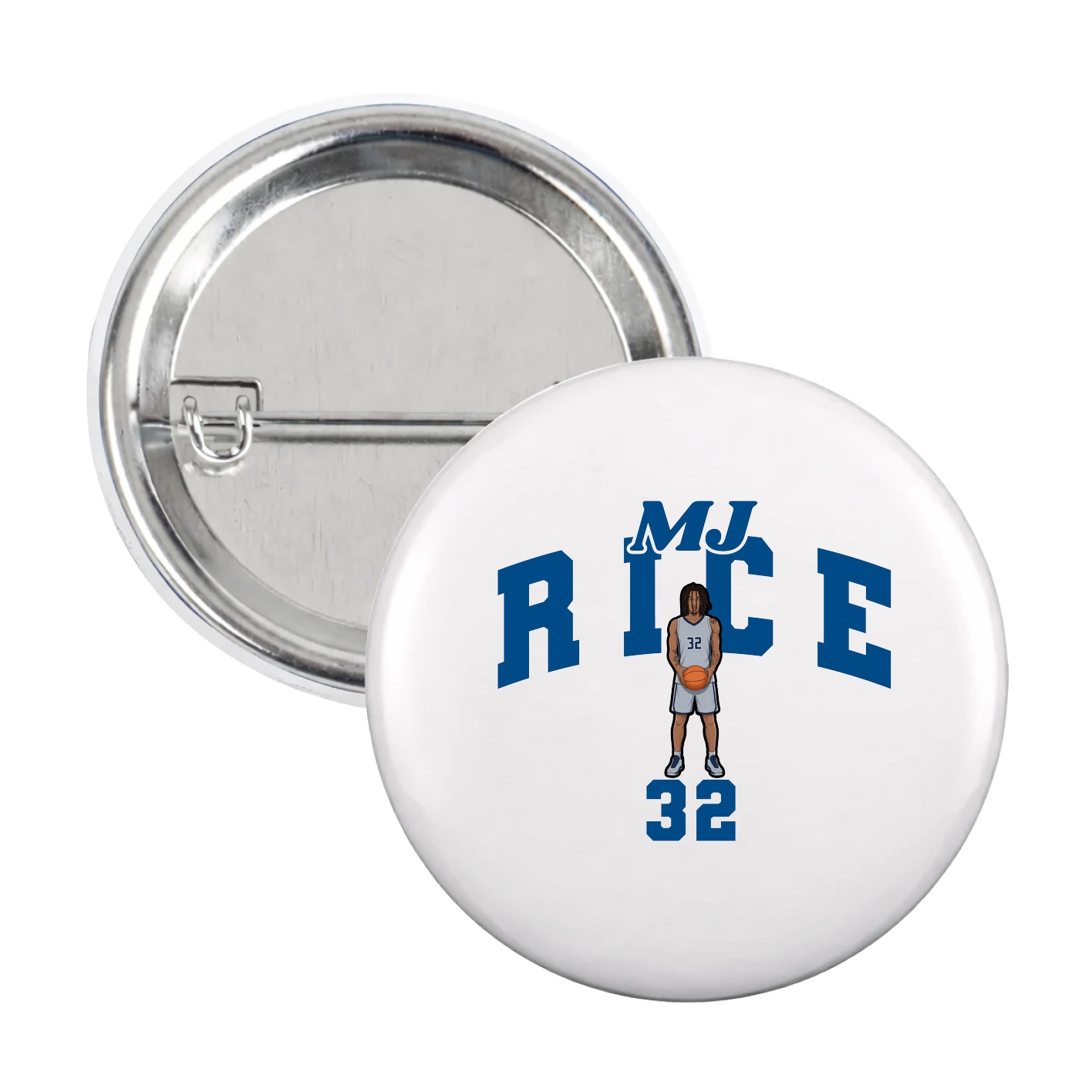 Game Day Button — Signature Arch in White